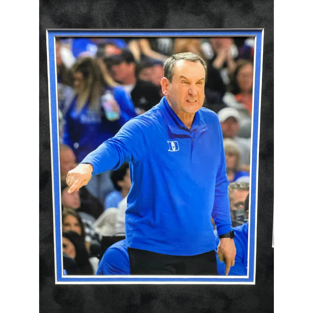 Coach K Autographed Duke Basketball 8x10 Photo - Mike Krzyzewski Signed Memorabilia with JSA COA - Perfect for Duke Fans, Sports Collectors & Home/Office Decor