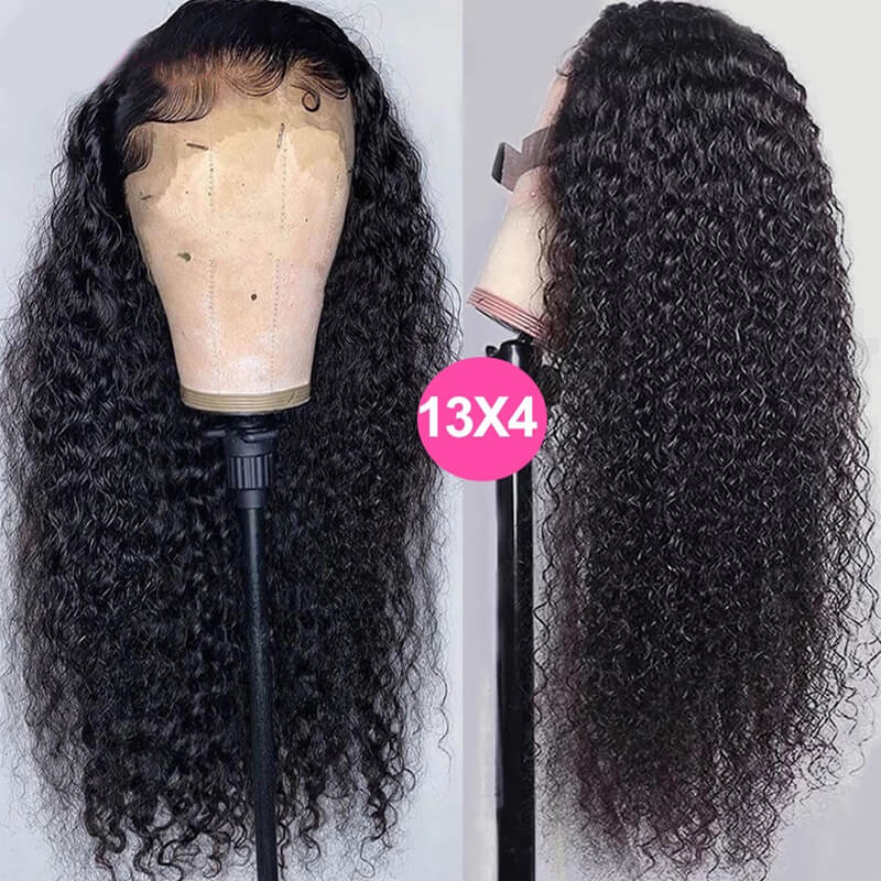 Eullair Natural Curly Lace Front Wig - Super Affordable Human Hair Wig for Black Women | Perfect for Vacations, Cosplay & Daily Wear