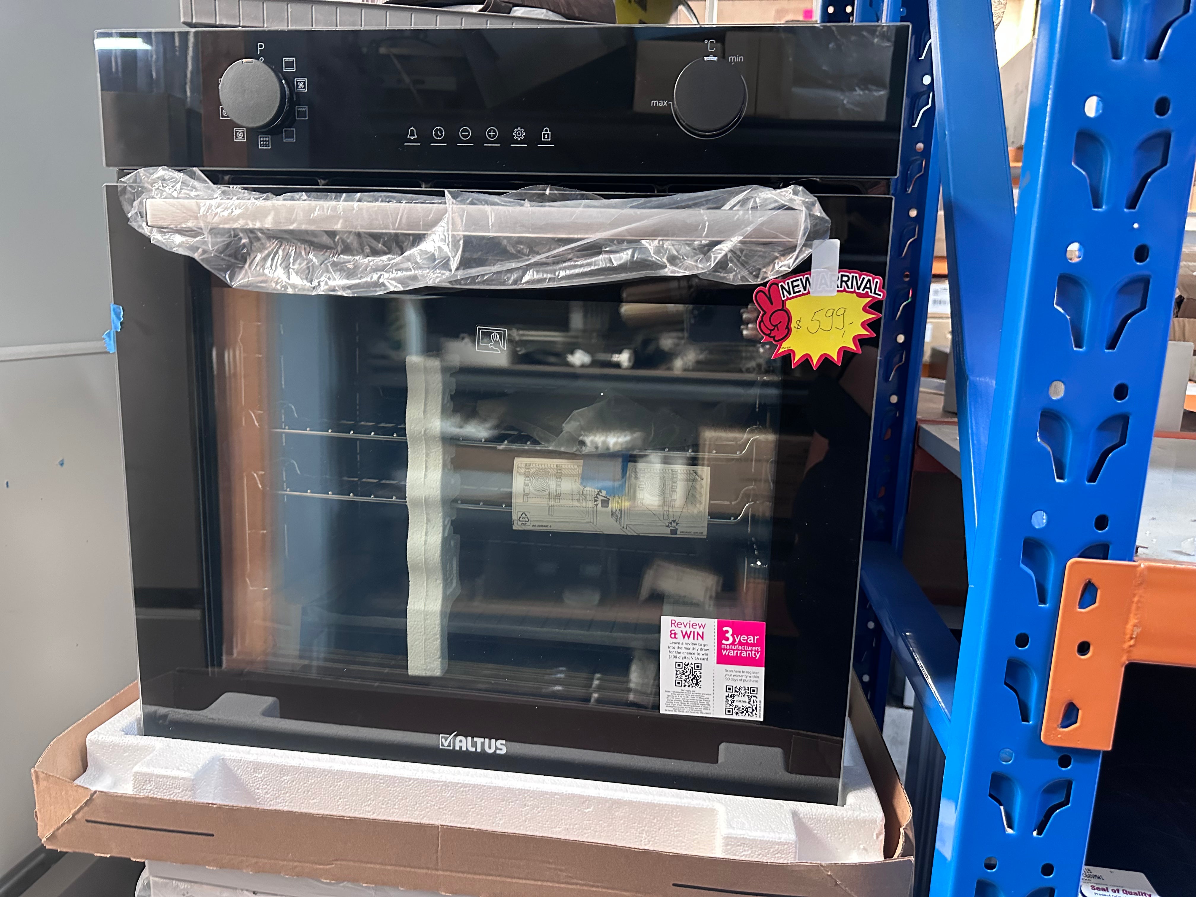 Altus 85L Multi-Function Pyrolytic Oven with 3-Year Warranty - Perfect for Baking, Roasting & Self-Cleaning in Modern Kitchens