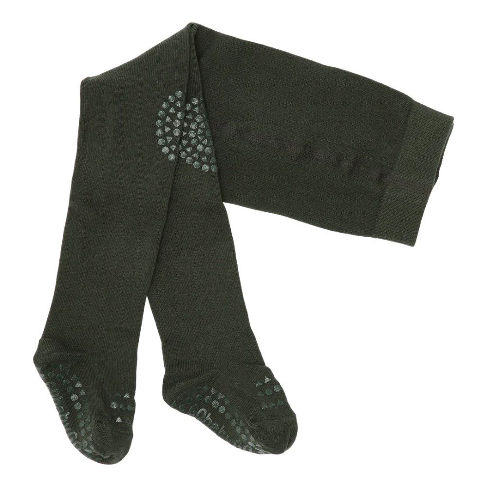 GOBABYGO Baby Crawling Pants - Soft & Stretchable Forest Green Leggings for Infants & Toddlers - Perfect for Playtime, Daycare & First Steps