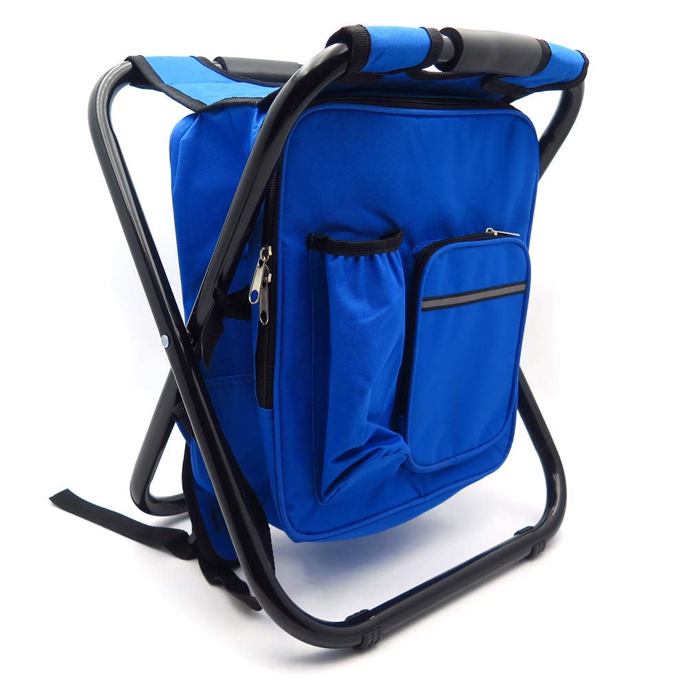 XKMT Portable Folding Camping Chair - Lightweight Fishing Stool with Carry Bag for Outdoor Travel, Beach, Picnic & Backpacking - Compact & Durable for Hiking, Camping Trips and Beach Relaxation