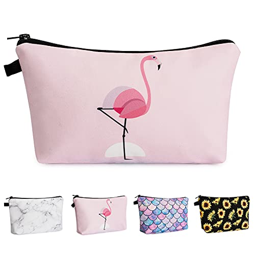 Noozion Waterproof Makeup Bag for Women - Cute Cosmetic Travel Organizer Pouch for Purse, Toiletries & Essentials | Perfect for Travel, Gym, Work & Daily Use