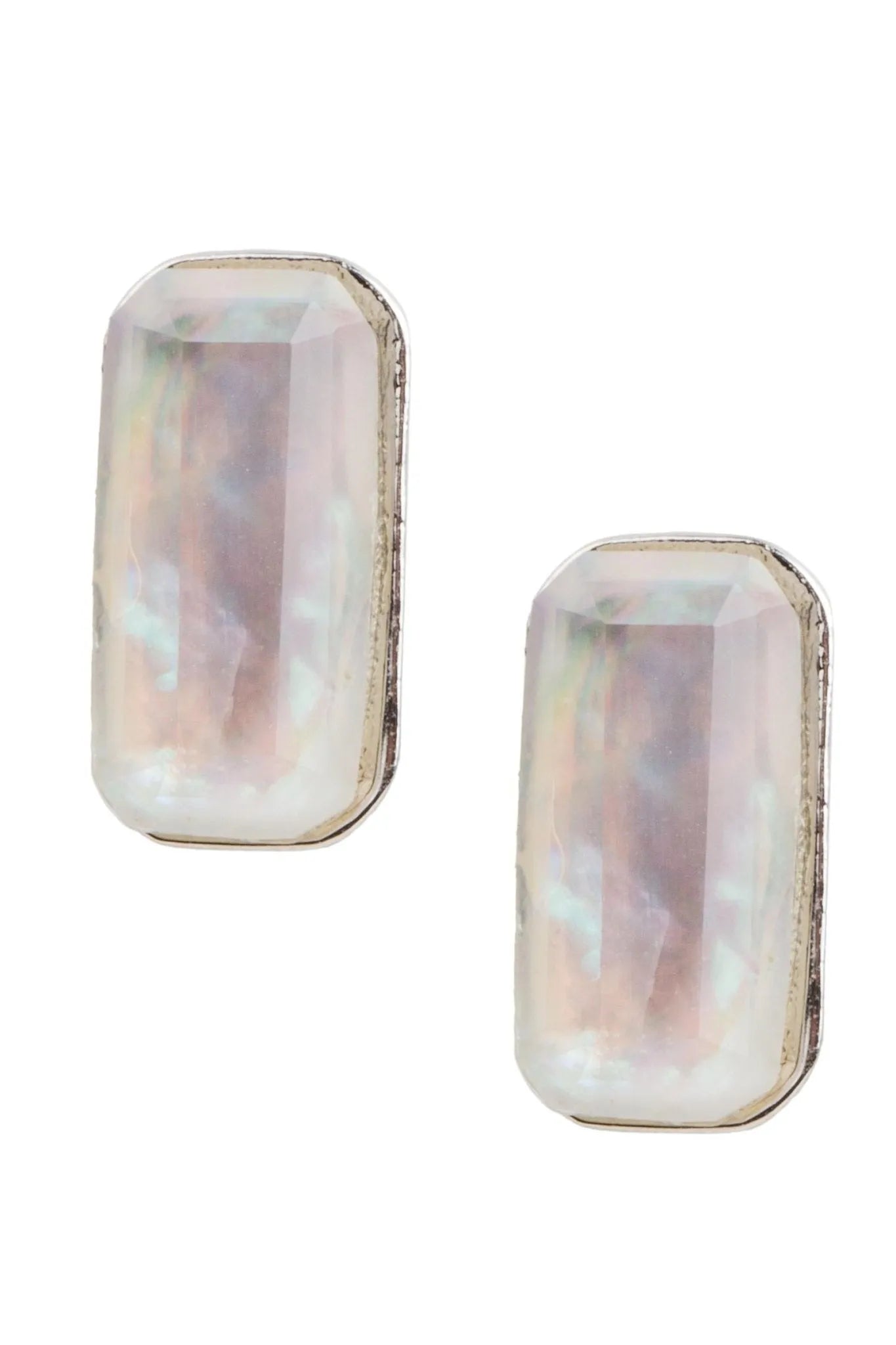 Prism Baguette Mini Stud Earrings for Women - Sparkling Cubic Zirconia Crystal Dangle Earrings - Perfect for Parties, Weddings & Everyday Wear