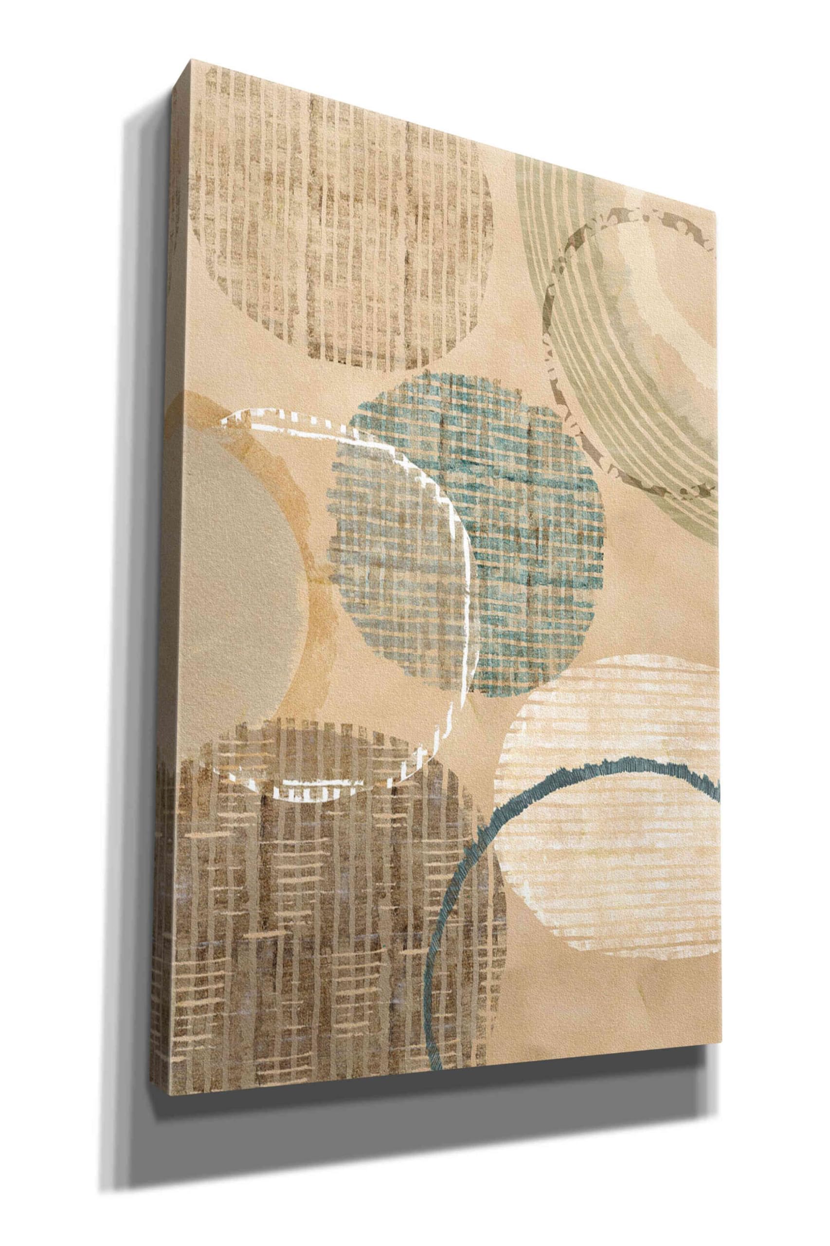 Flora Kouta Woven Baskets I Giclee Canvas Wall Art Print - 40x60 Inches Modern Home Decor for Living Room, Bedroom & Office