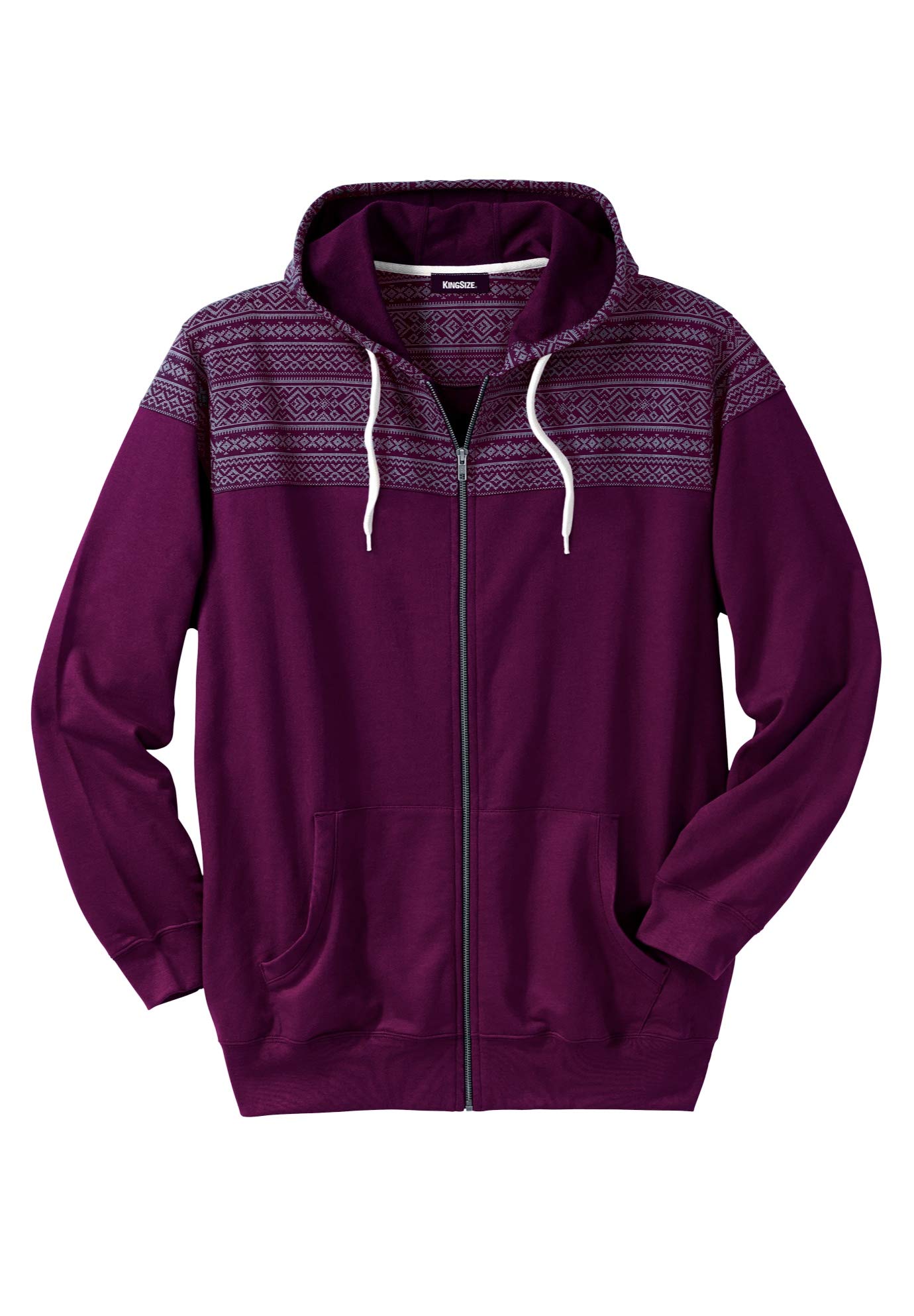 KingSize Men's Big & Tall Snow Lodge Hoodie - Warm Fleece-Lined Winter Pullover for Cold Weather, Outdoor Activities & Cozy Loungewear