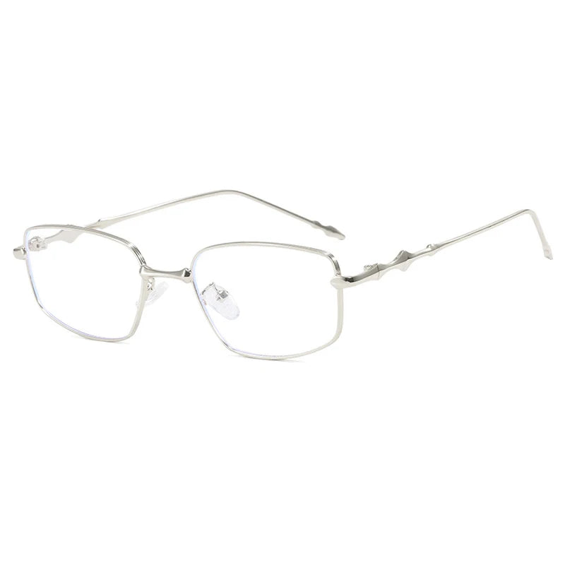 CCspace Women's Full Rim Square Alloy Reading Glasses R57528 - Fashionable Lightweight Eyewear for Reading, Working & Computer Use | Perfect for Office, Home & Daily Wear