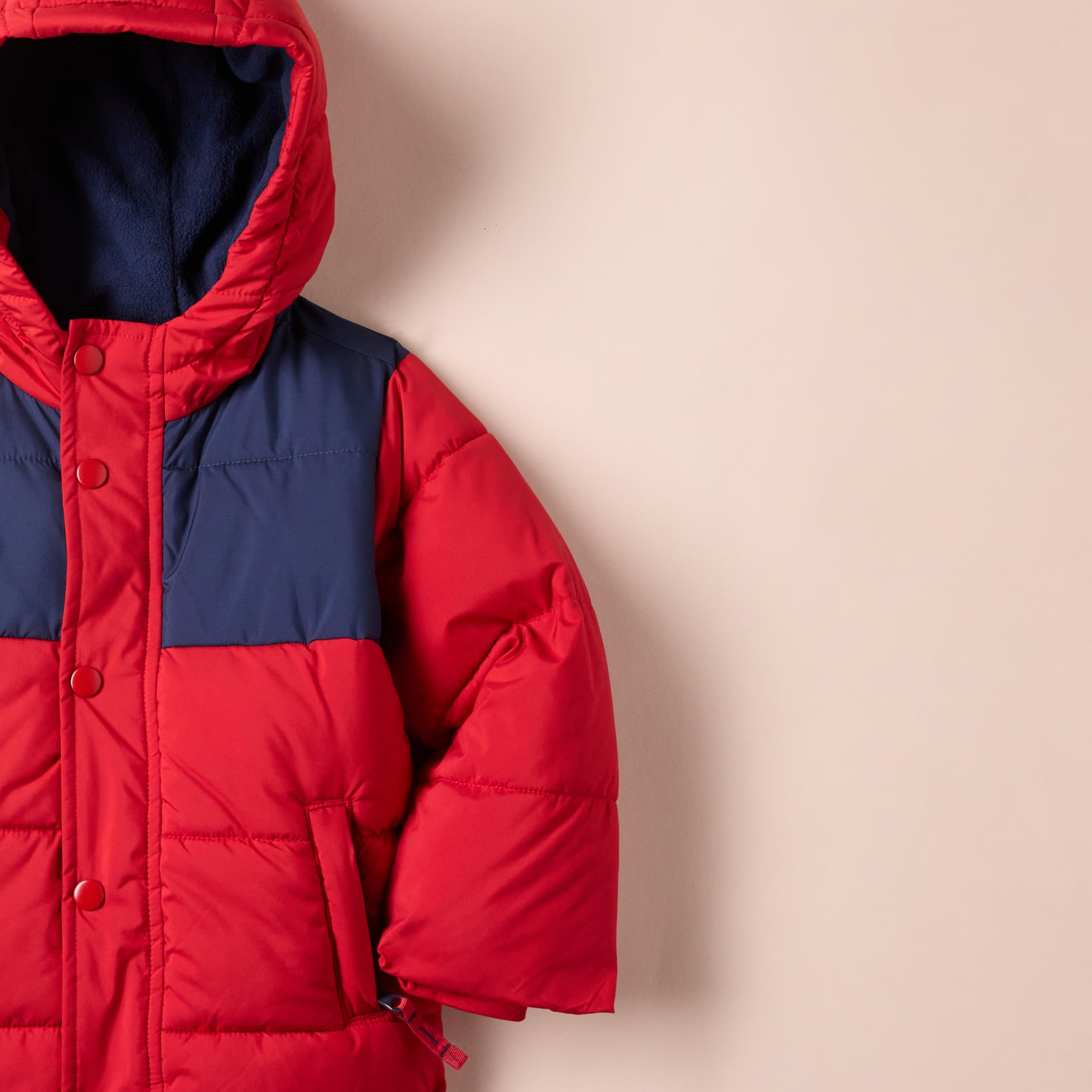Amazon Essentials Heavyweight Hooded Puffer Jacket for Babies, Toddlers & Boys - Warm Winter Coat for Outdoor Play, School & Cold Weather Adventures
