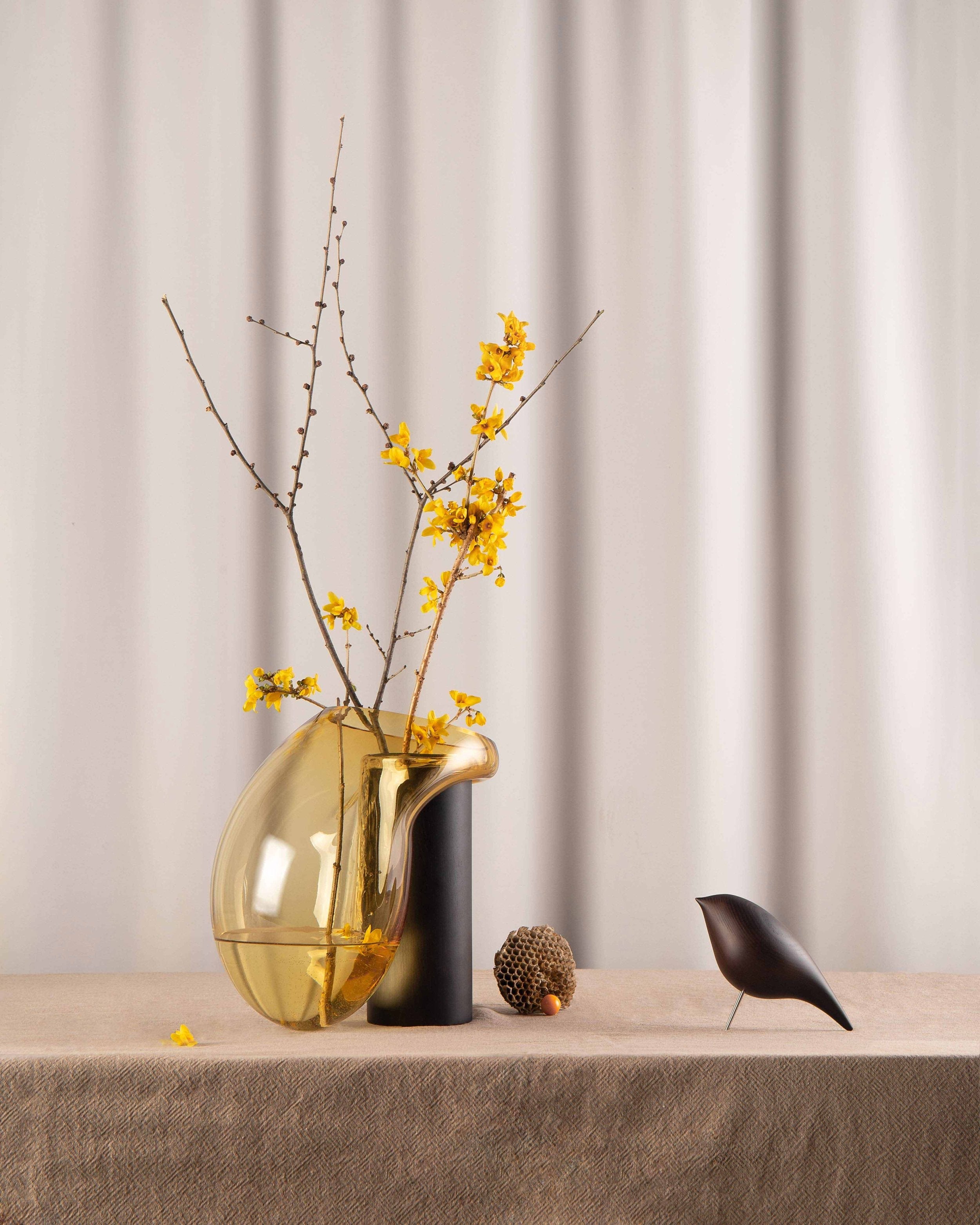Noom Gutta Boon Vase - Modern Ceramic Home Decor for Living Room, Bedroom & Office