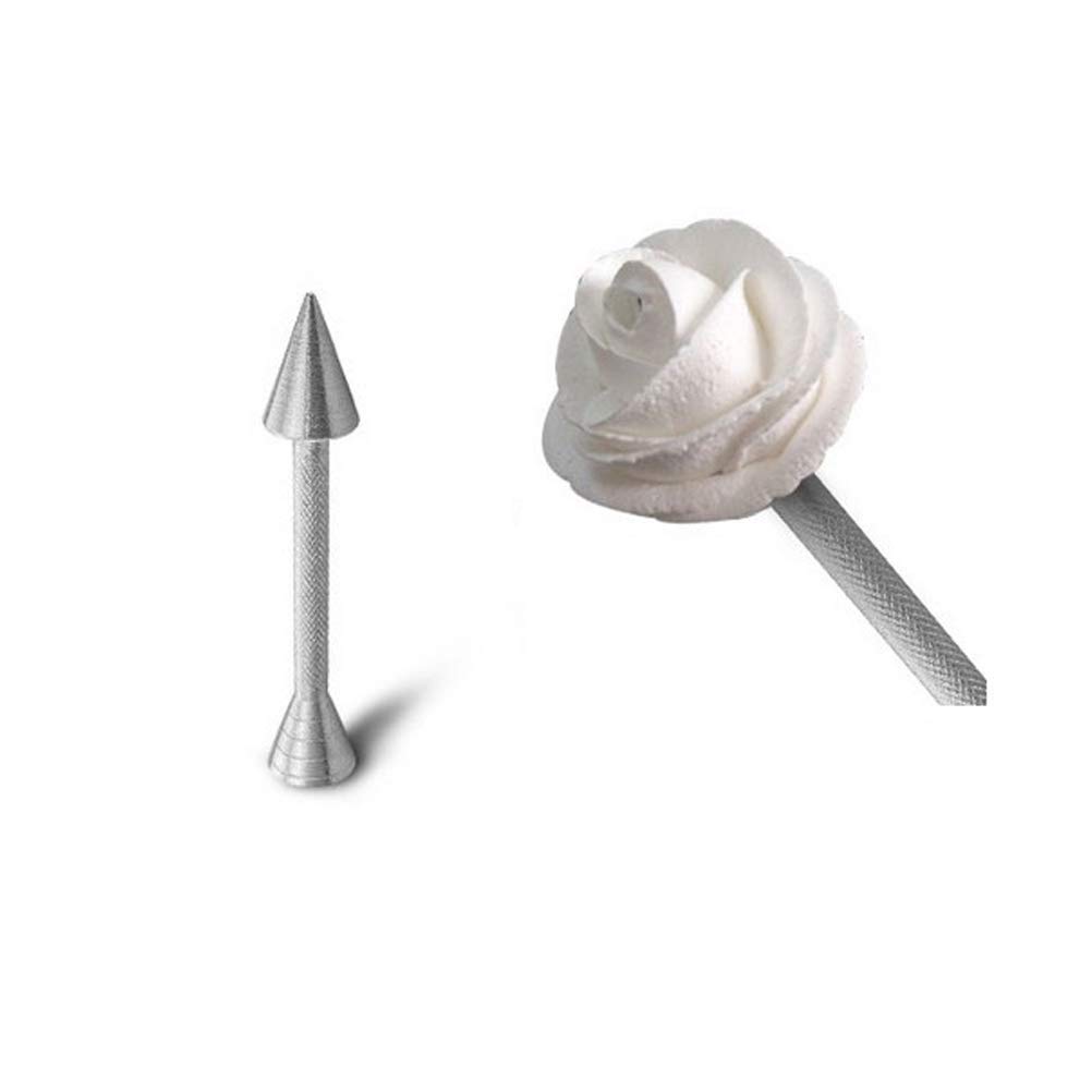 SYGA 2 Pack Aluminum Alloy Baking Pastry Cone Holders - Professional Icing Cream Rose Flower Sticks & Cake Decorating Nails for Perfect Icing Flowers - Ideal for Wedding Cakes, Cupcakes, and DIY Dessert Decorations