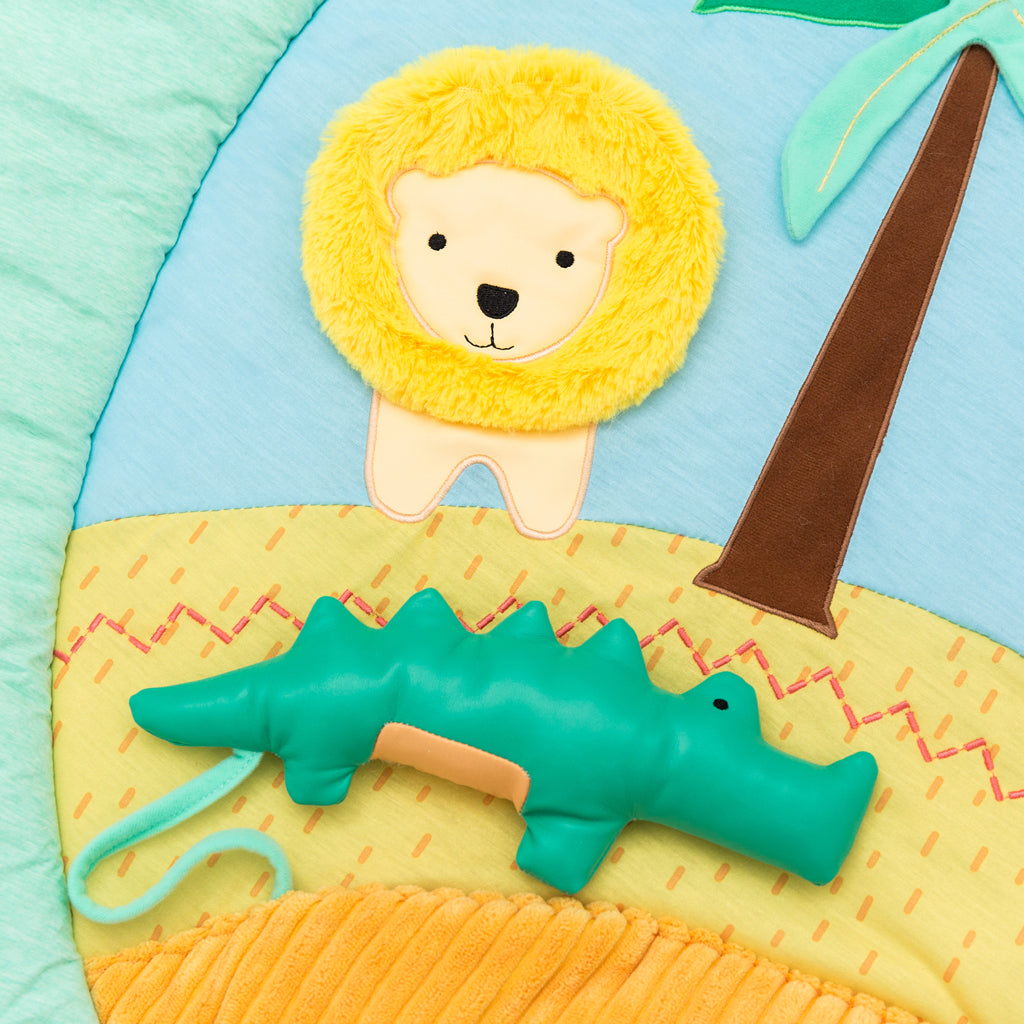Little Big Friends Jungle Activity Playmat for Babies & Toddlers - Soft, Non-Toxic Play Mat for Crawling, Tummy Time & Learning - Perfect for Nursery, Daycare & Home Play Areas