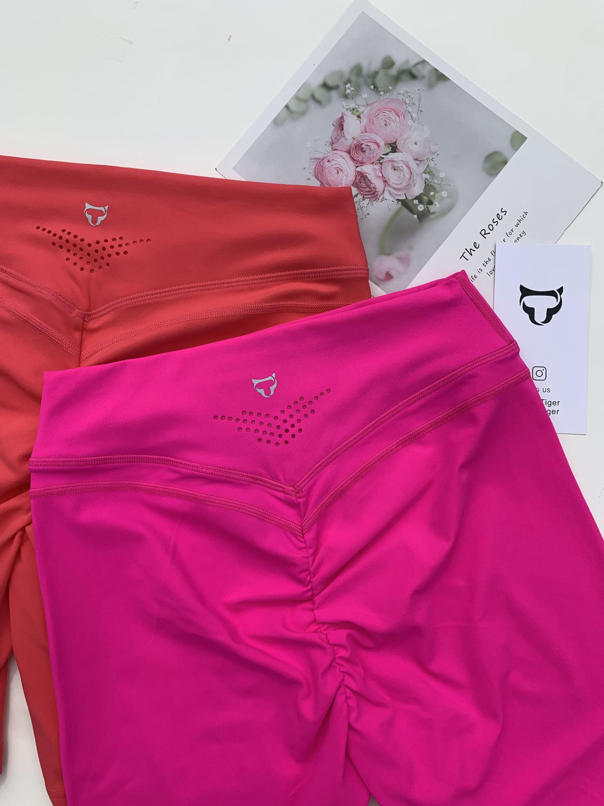 TomTiger High Waist Yoga Shorts for Women - Tummy Control Workout Biker Shorts with Butt Lifting Design | Perfect for Yoga, Gym, Running & Lounge Wear