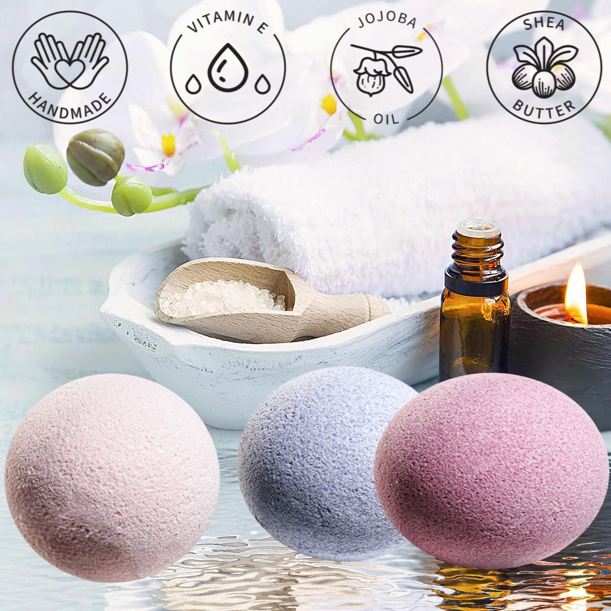 30pc Handmade Marbleized Bath Bombs Gift Set - Multi-Scented Aromatherapy Bubble Fizzies for Women, Men & Mom | Perfect Birthday, Spa & Relaxation Gifts for Her, Him & Parents | Ideal for Self-Care, Stress Relief & Luxury Bath Time