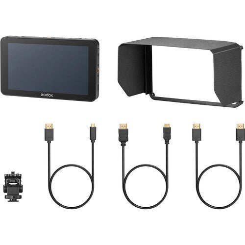 Godox GM6S 5.5 Inch 4K HDMI Ultra Bright On-Camera Field Monitor for DSLR & Mirrorless Cameras - Perfect for Filmmaking, Vlogging, and Professional Video Production