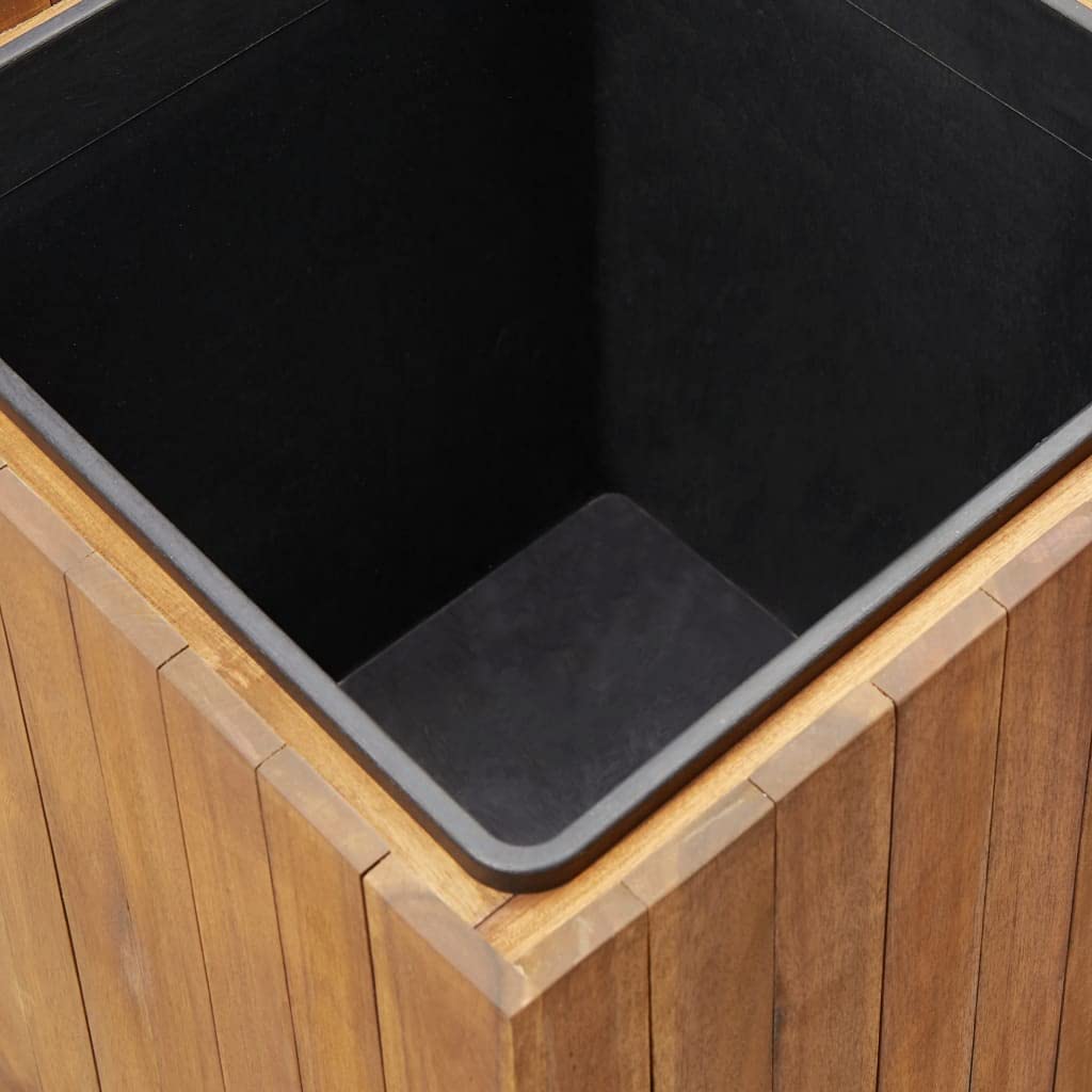 Premium Acacia Wood Raised Garden Bed - 9.6x9.6x9.8 Inch Planter Box for Vegetables, Fruits, Flowers & Herbs | Indoor/Outdoor Use for Patio, Balcony & Backyard Gardening