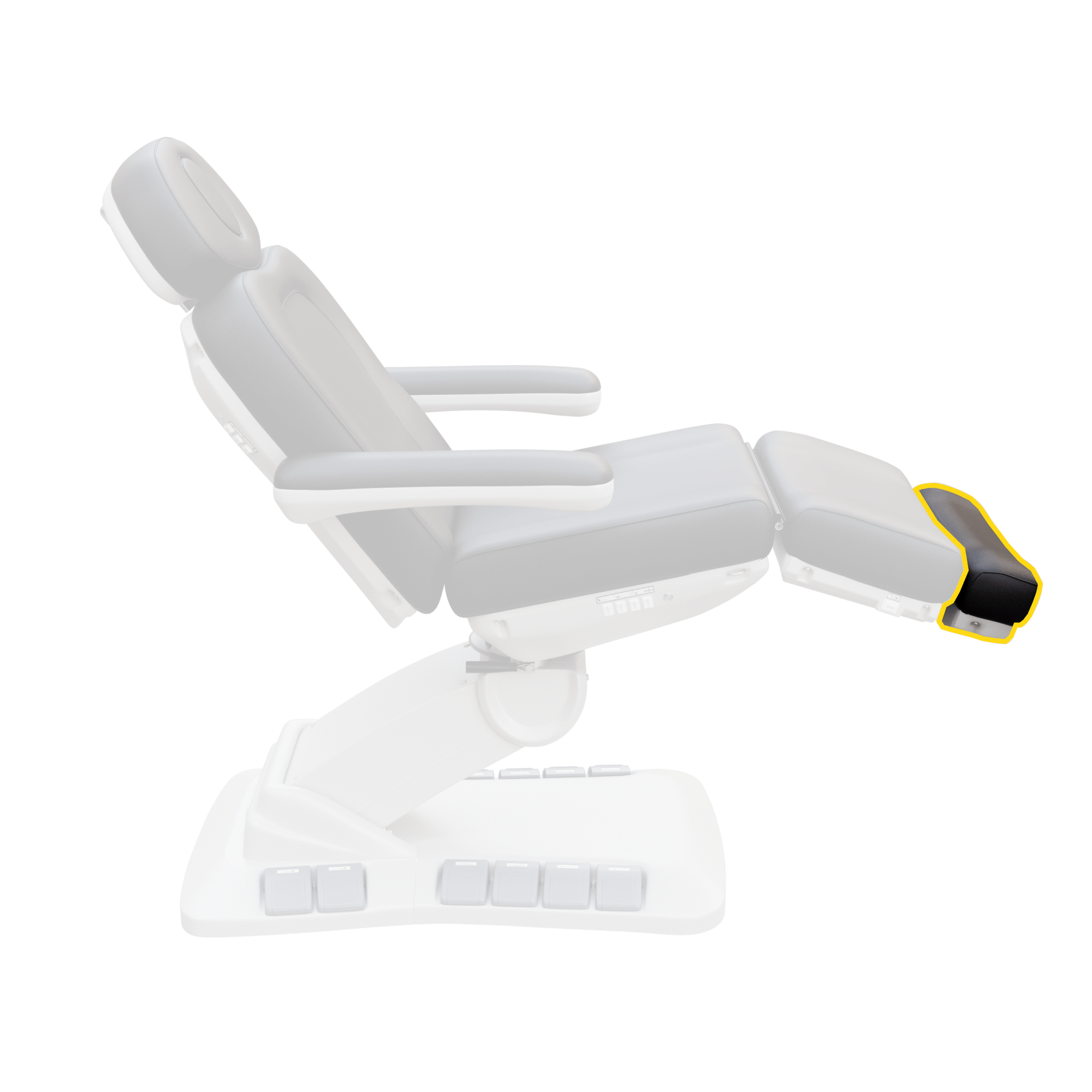 2246EB Treatment Chair with Adjustable Leg Rest - Complete Extension for Physical Therapy & Massage - Ideal for Clinics, Spas & Home Use