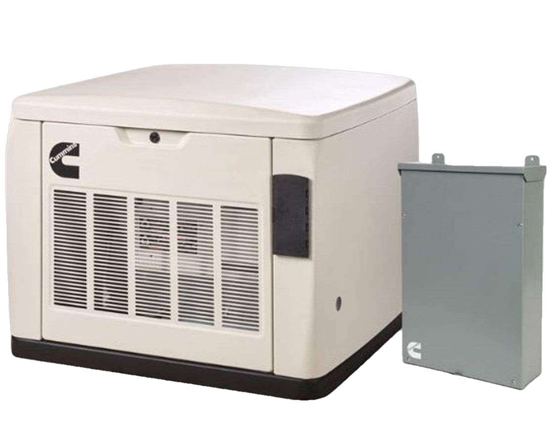 Cummins RS20AC A061C602 20kW Standby Generator with Remote Monitoring & Quiet Connect™ Series - LP/NG Compatible with 200A Automatic Transfer Switch - Perfect for Home Backup Power & Emergency Use