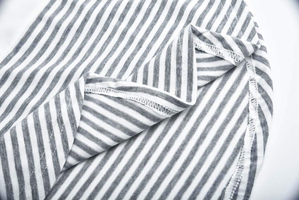 Women's Maternity Nursing Top - O-Neck Long Sleeve Striped Blouse for Pregnancy & Breastfeeding | Comfortable Basic Shirt for Work, Casual & Everyday Wear