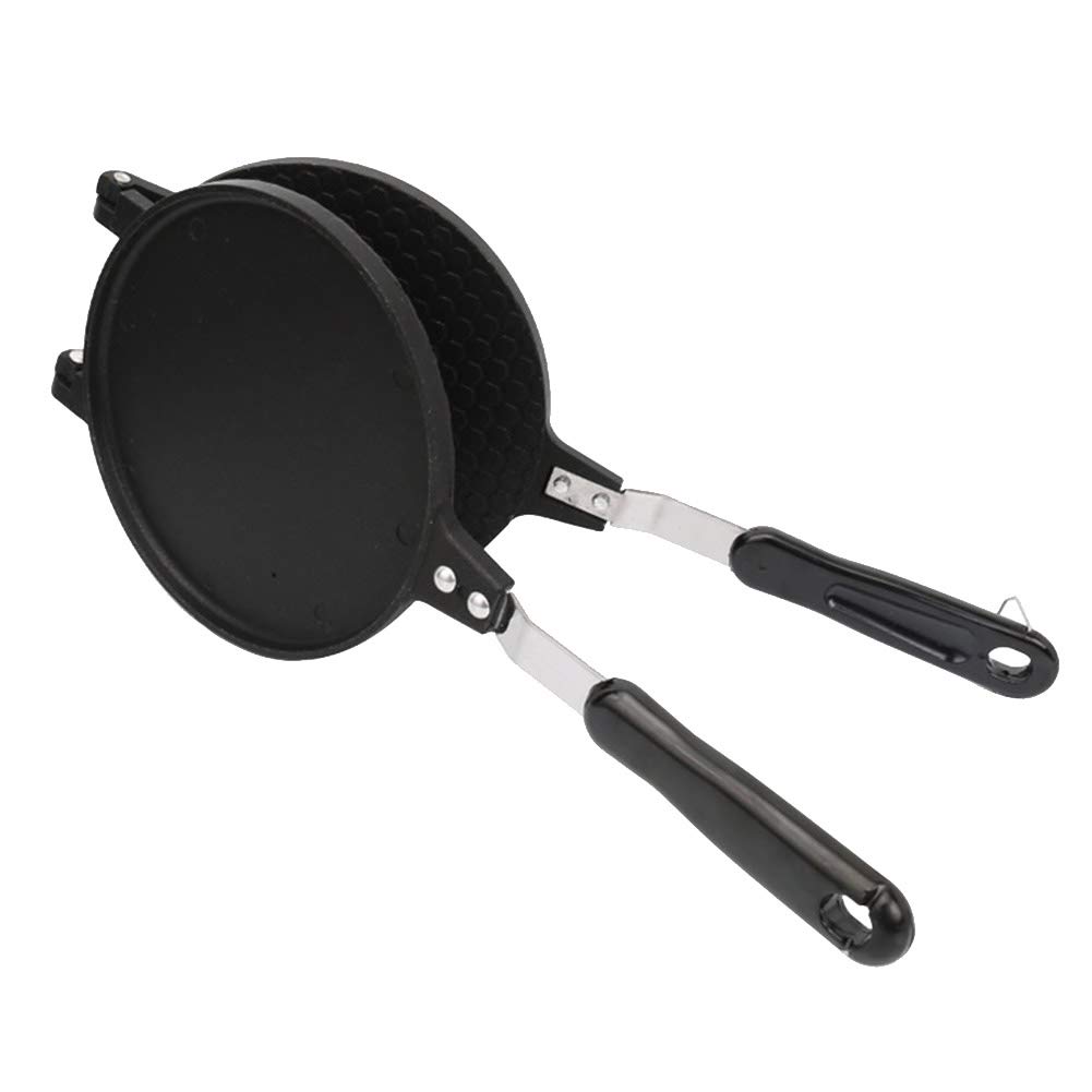 **Electric Waffle Cone Maker & Pancake Iron - 6.7 Inch Double-Sided Nonstick Baking Pan for Crispy Cones, Omelets & Egg Rolls - Perfect for Home Breakfast, Desserts & Party Snacks**