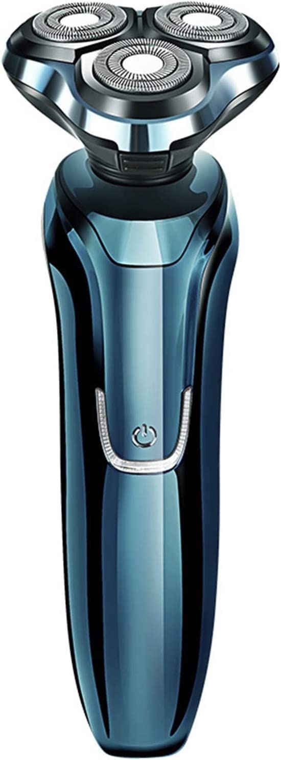 USB Rechargeable Electric Shaver & Grooming Kit - Waterproof Cordless Rotary Razor with Floating Heads & LED Charging Indicator | Dry/Wet Use for Men | Perfect for Travel, Bathroom & Daily Grooming Routine