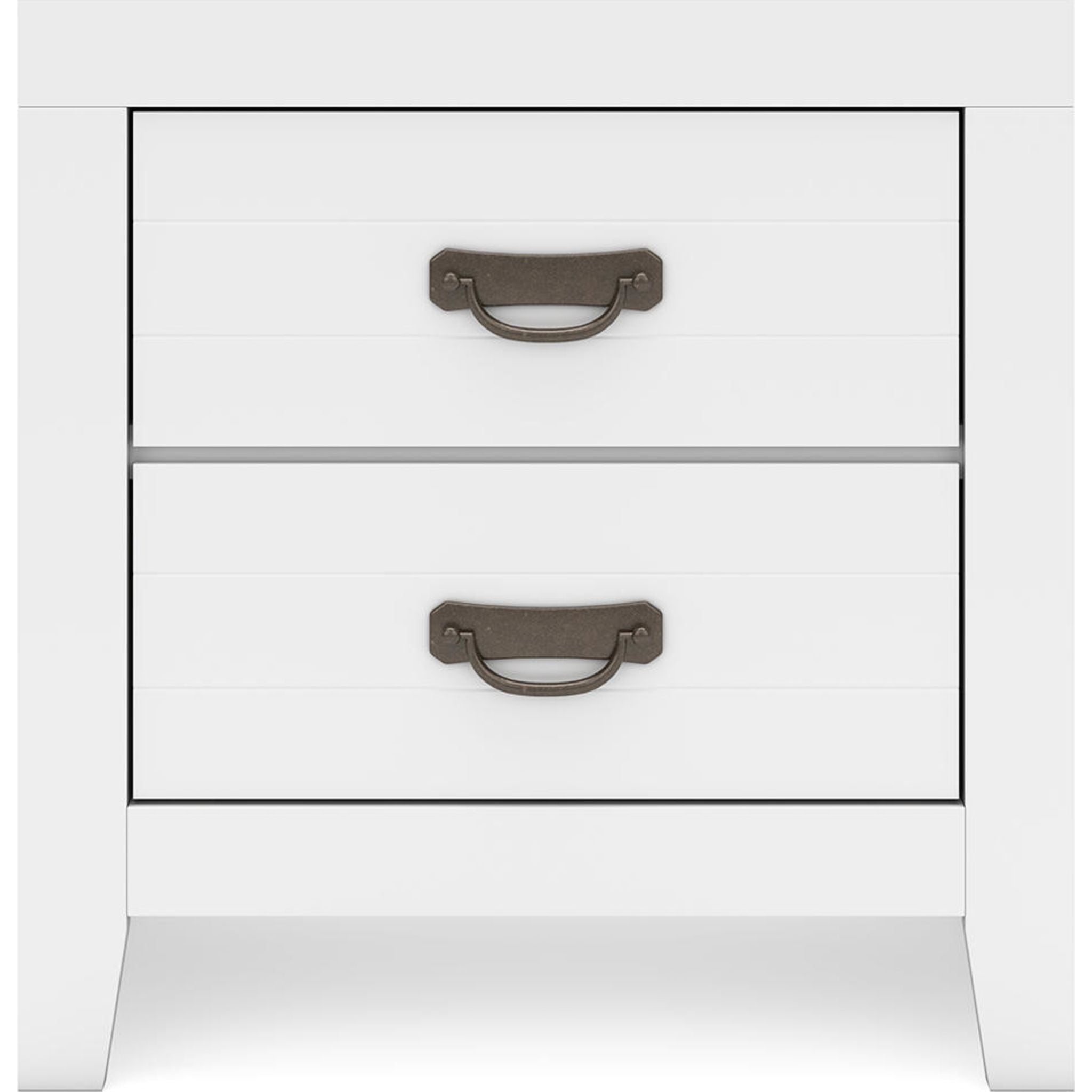 Binterglen 6-Piece Full Panel Bedroom Set in White - Modern Bed Frame, Nightstands & Dresser for Cozy Home Decor