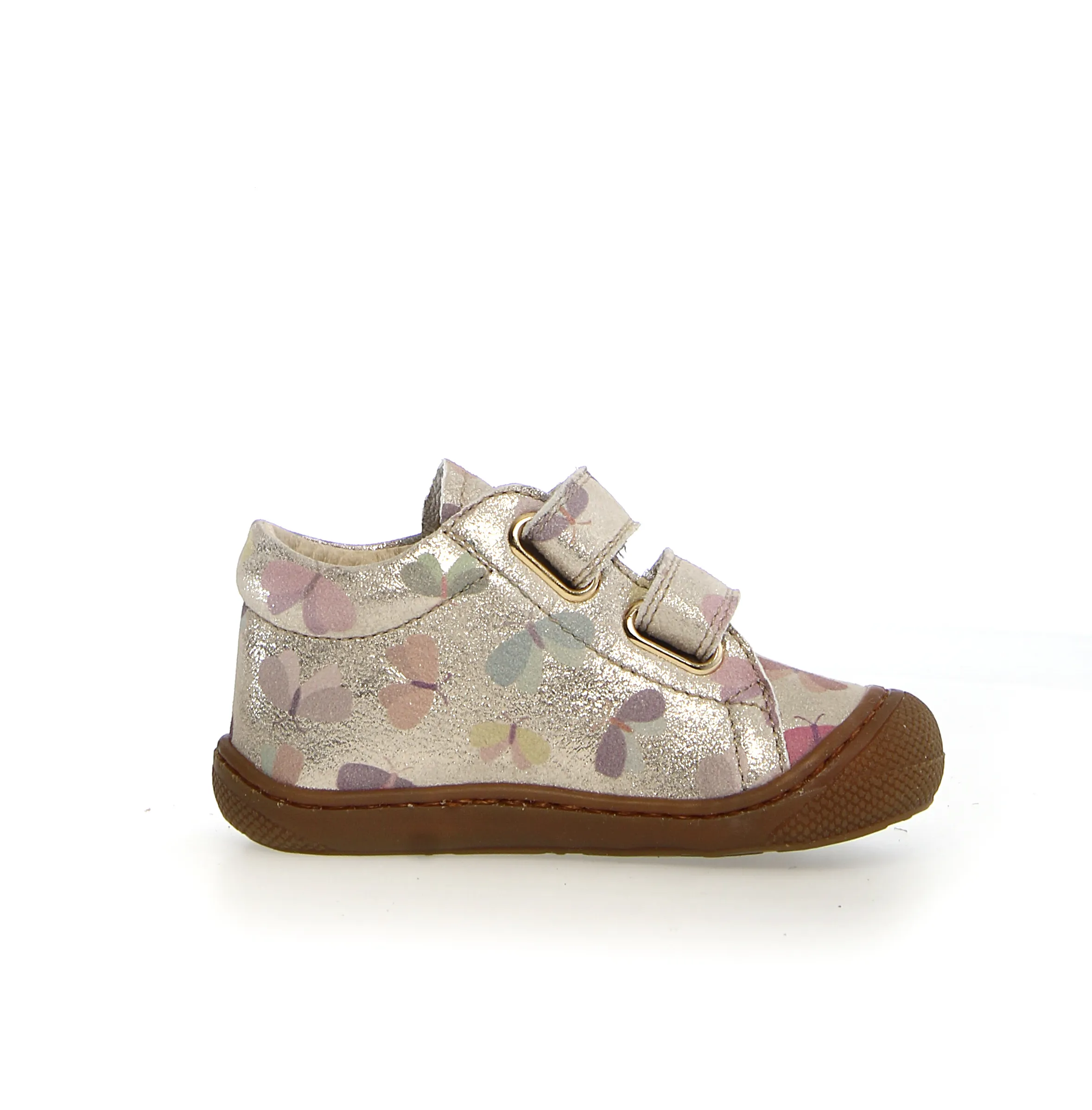 Naturino Cocoon VL Girls Casual Shoes - Platinum & Multi Color | Comfortable & Stylish for School, Play & Everyday Wear