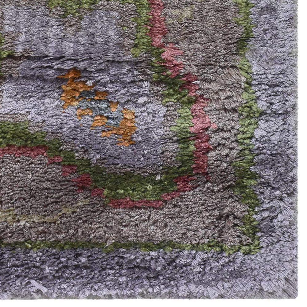 Hand-Knotted Hypnotic Rug - Premium Bohemian Style Area Rug for Living Room, Bedroom, or Meditation Space