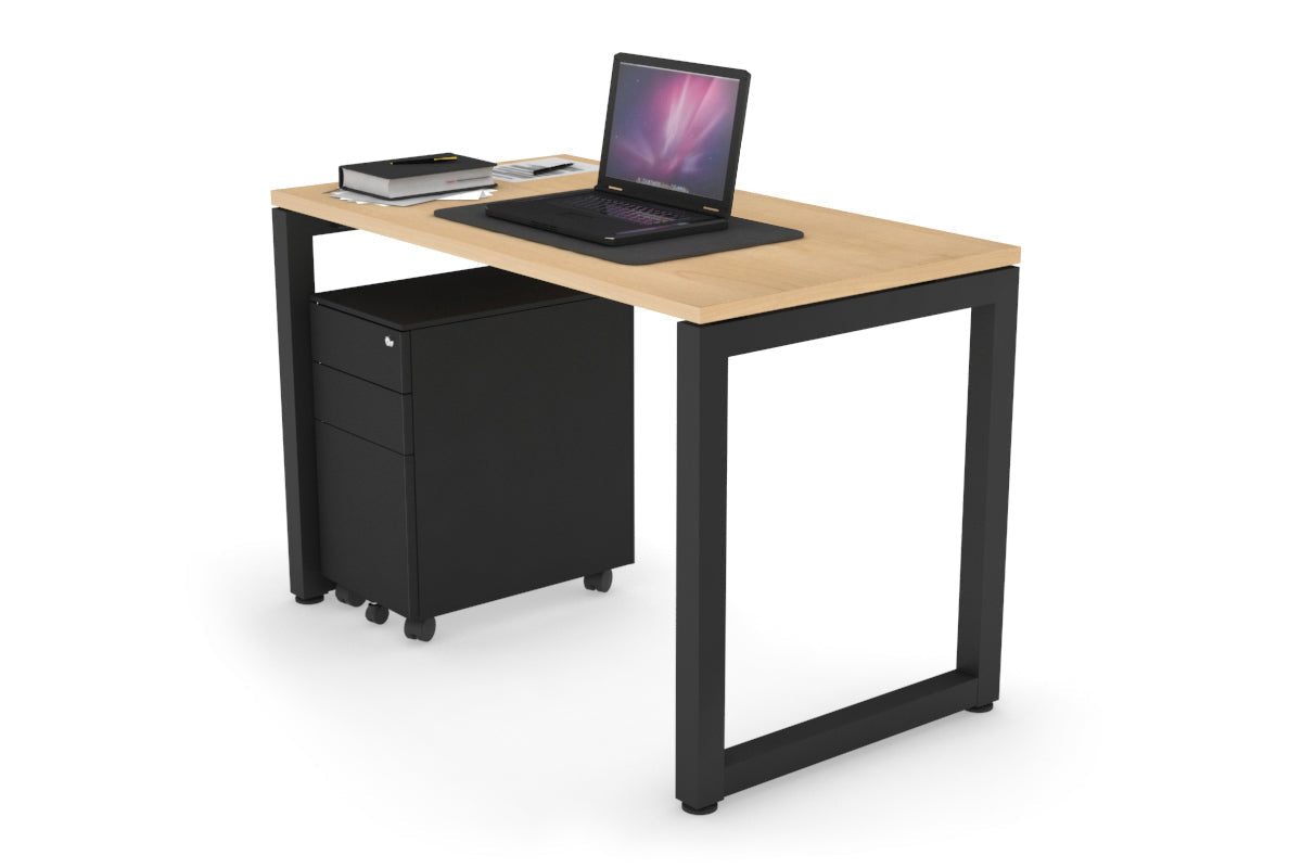 Quadro Loop Legs Office Desk - 1000L x 600W Modern Workstation for Home & Office - Perfect for Remote Work, Study & Small Spaces