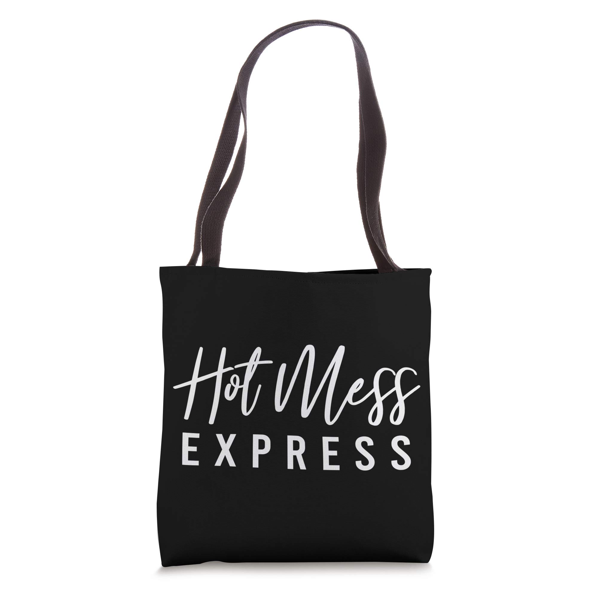 Hot Mess Express Funny Saying Tote Bag - Durable & Stylish for Grocery Shopping, Beach Trips, and Everyday Use