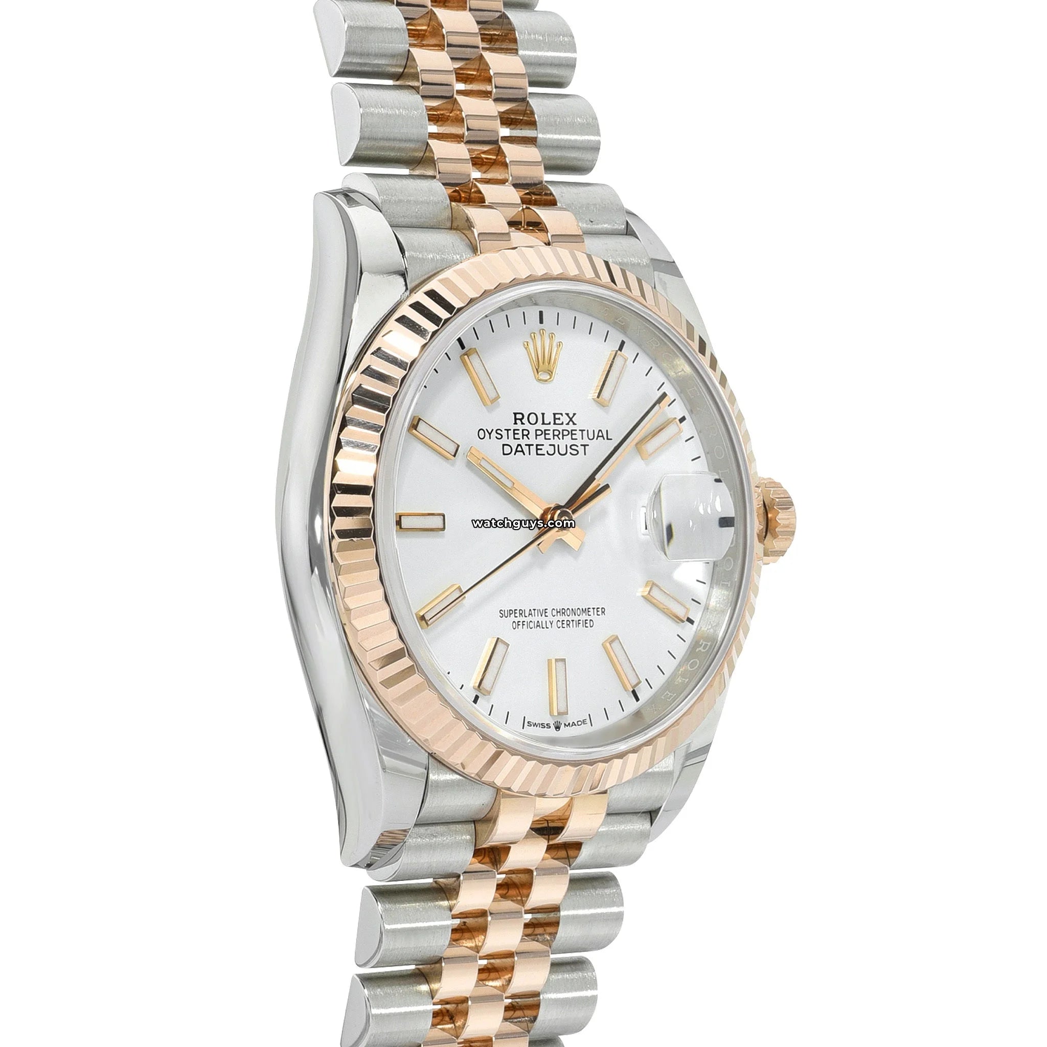 Rolex Datejust 126231 36mm Men's Watch - White Dial, Jubilee Bracelet - Luxury Automatic Timepiece for Business & Formal Occasions