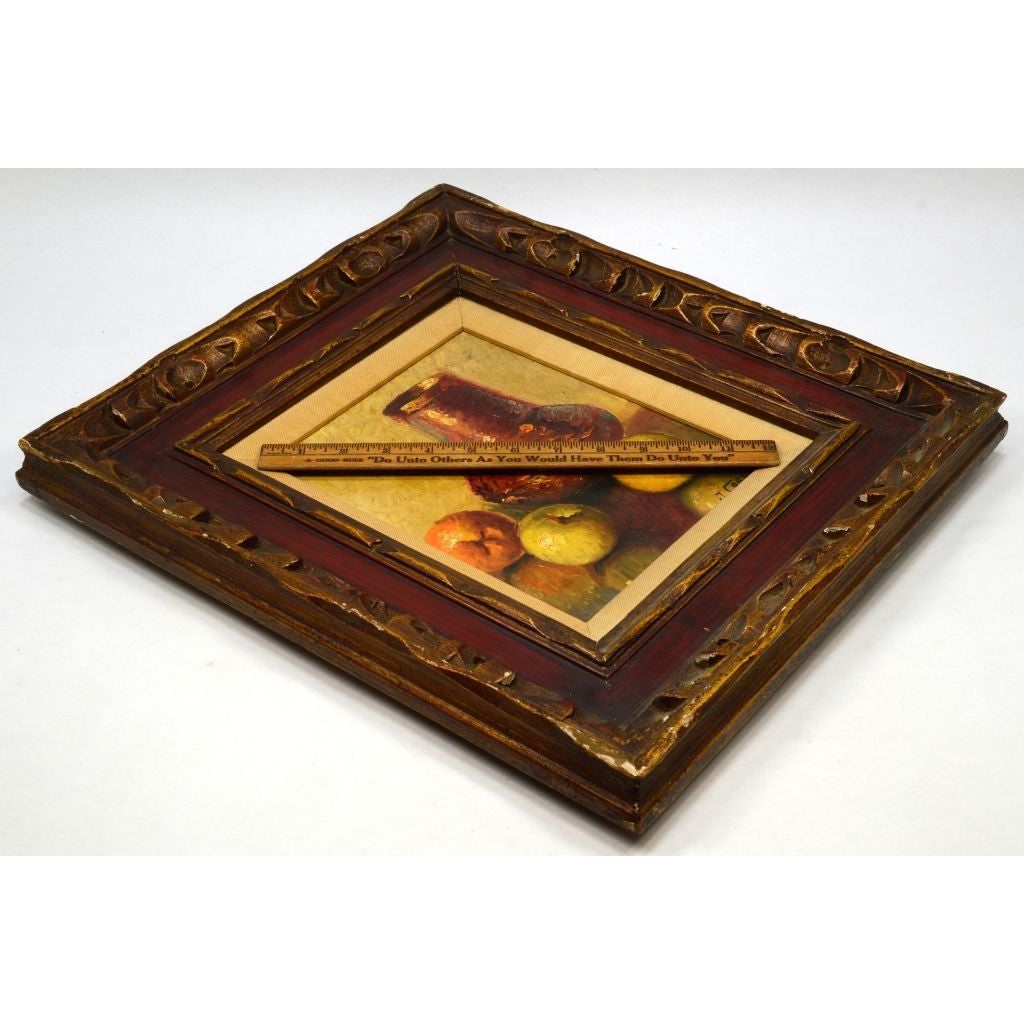 Original Still Life Oil Painting on 8x10 Canvas - Signed J Cordain (Jean) - Framed Wall Art for Living Room, Bedroom & Office Decor