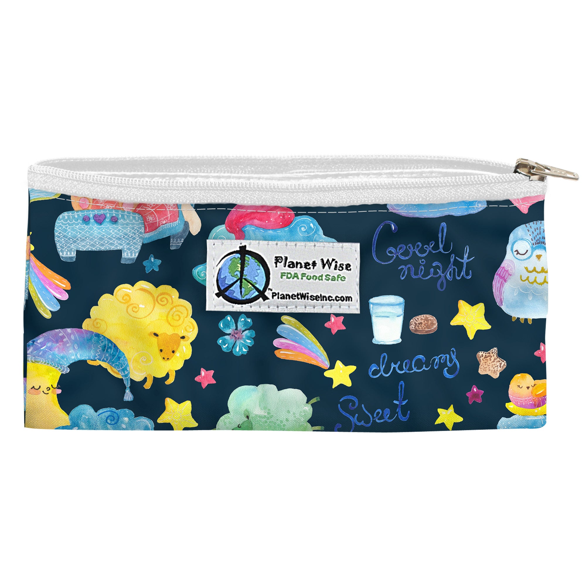Planet Wise Reusable Snack Bags for Kids - Eco-Friendly Food Storage for School, Travel & Picnics | BPA-Free & Washable