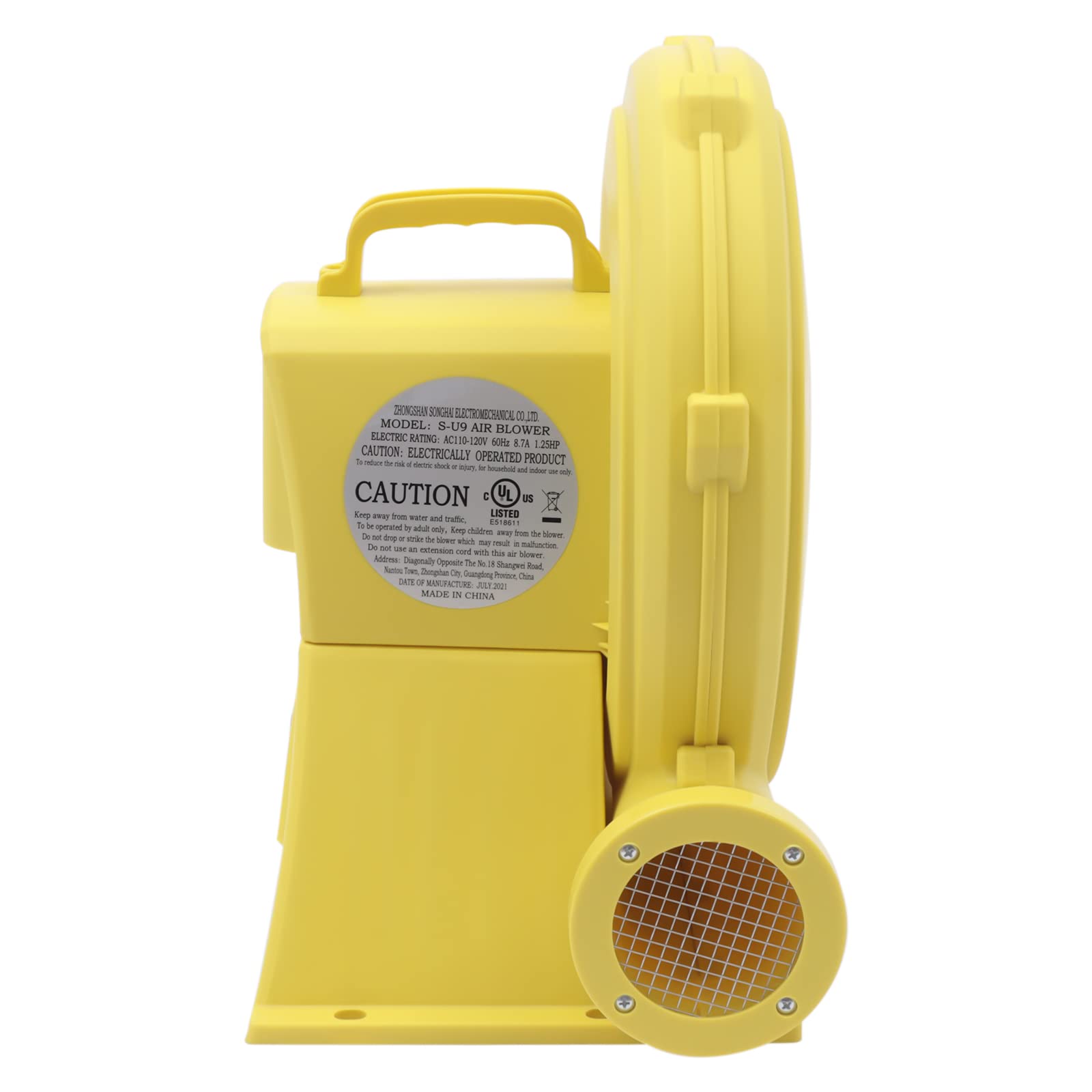**Low Noise 950W Air Blower for Inflatables - Portable Electric Pump with 6.6ft Power Cord & Protective Mesh Handle - Perfect for Pool Floats, Air Mattresses, Bounce Houses & Outdoor Parties**