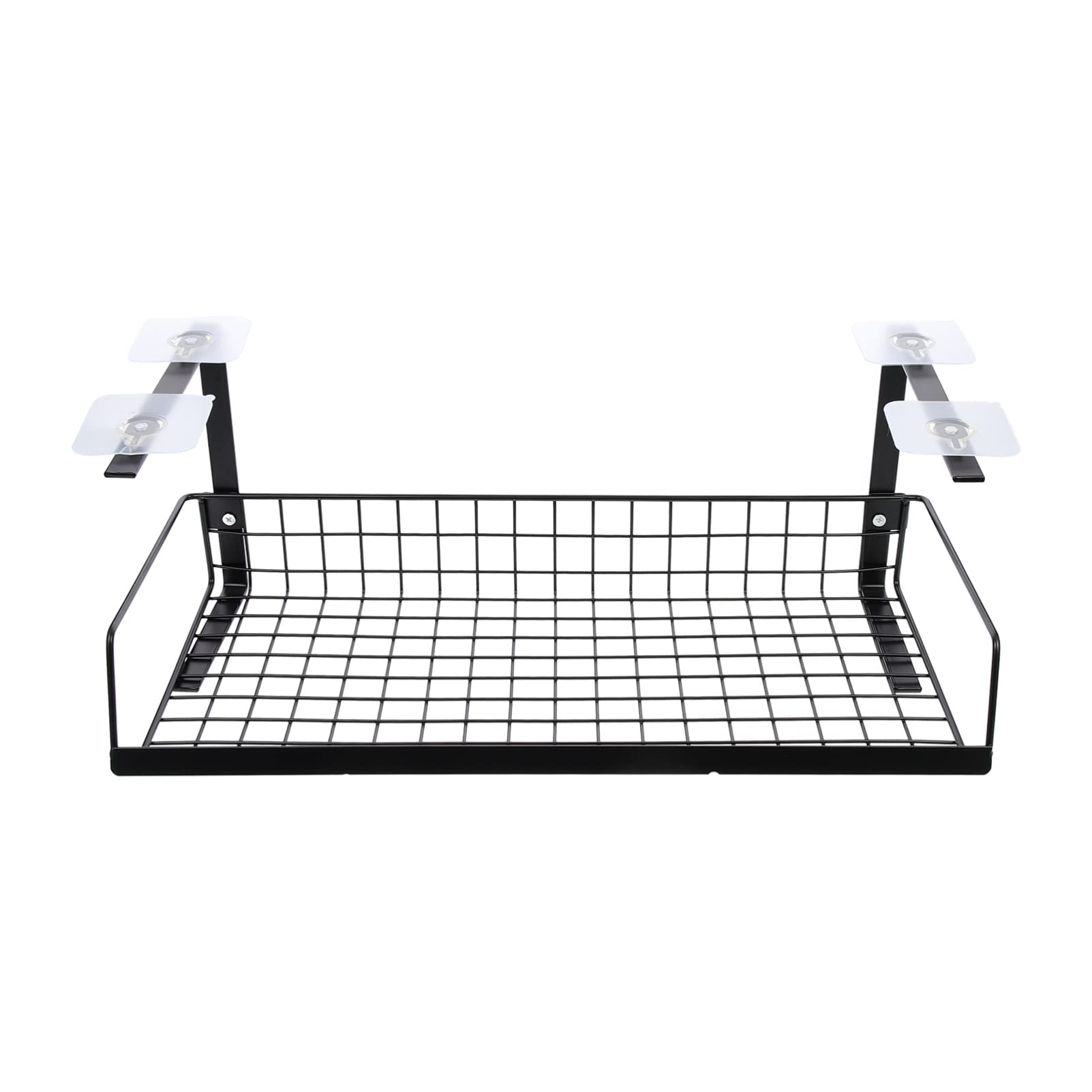UPKOCH Under Desk Cable Management Tray - Black Wire Organizer with Floating Shelf for Office & Home - Space Saving Cable Holder for Computer, TV, Router & Desk Wires - Perfect for Neat Workspace & Home Entertainment Setup