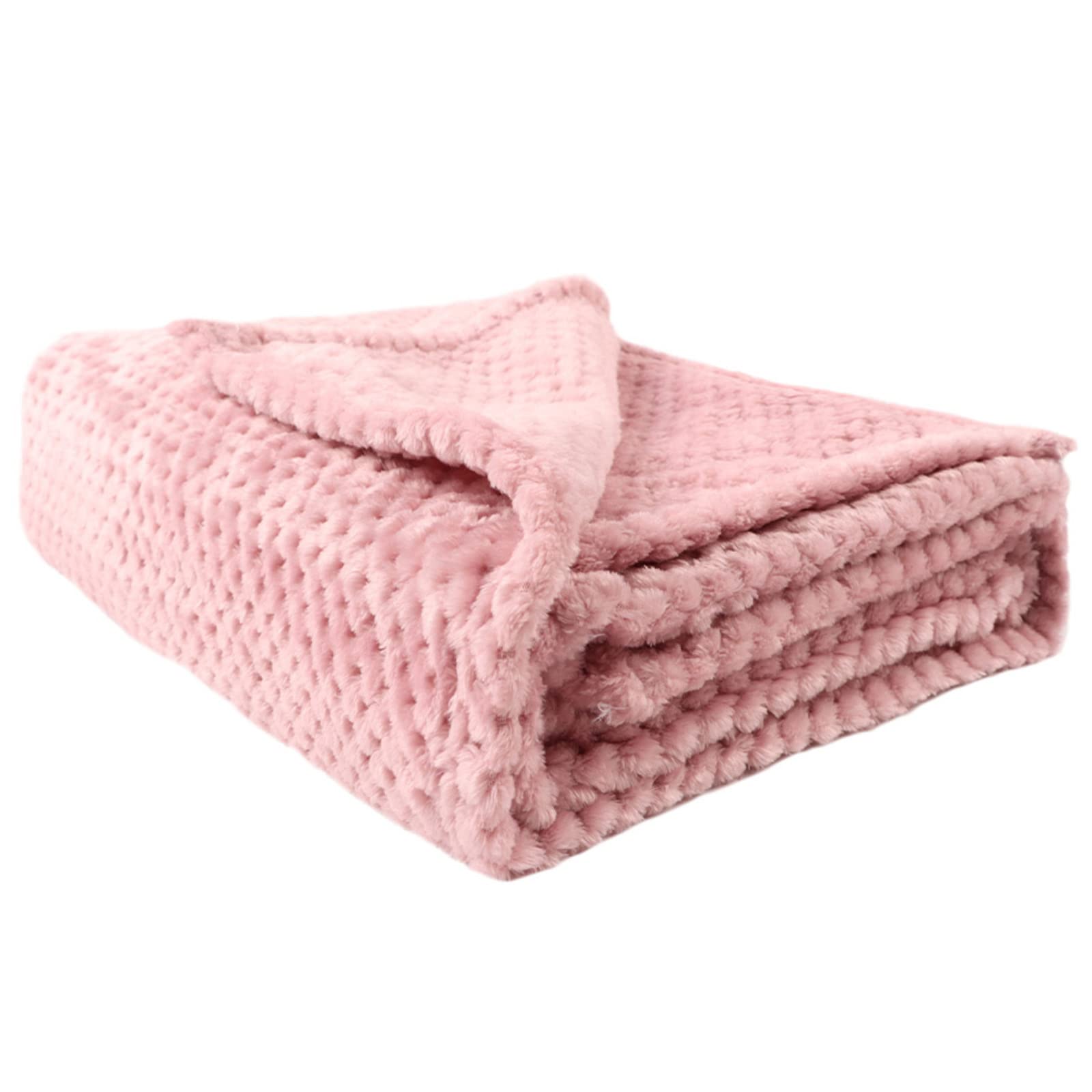 Soft Plush Fleece Throw Blanket for Baby Boys & Girls - Warm Winter Toddler Blanket, Cozy Infant Receiving Blanket for Newborns - All Season Use (Pink) - Perfect for Nursery, Stroller, Car Seat & Cuddle Time