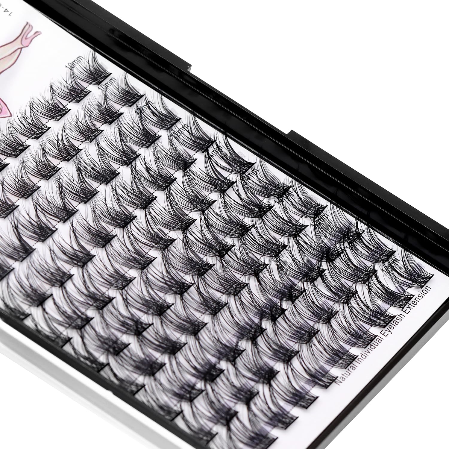 Premium 3D Russian Volume Mink Cluster Eyelash Extensions - 10-12-14-16mm MIX D Curl Individual Lashes for Natural Look | Professional Faux Eyelashes for Daily Wear, Parties & Special Occasions
