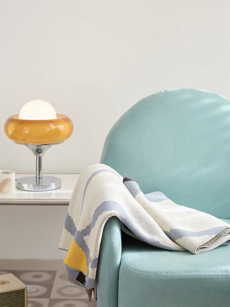 Blossom Meadow Woven Throw Blanket - Soft Cozy Knit Blanket for Couch, Bed & Sofa - Perfect for Home Decor, Gift & Winter Warmth