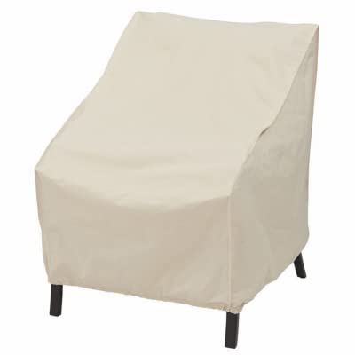 4 Pack Taupe Patio Chair Covers - Waterproof, UV Resistant Outdoor Furniture Protector for Garden, Deck, and Poolside Use