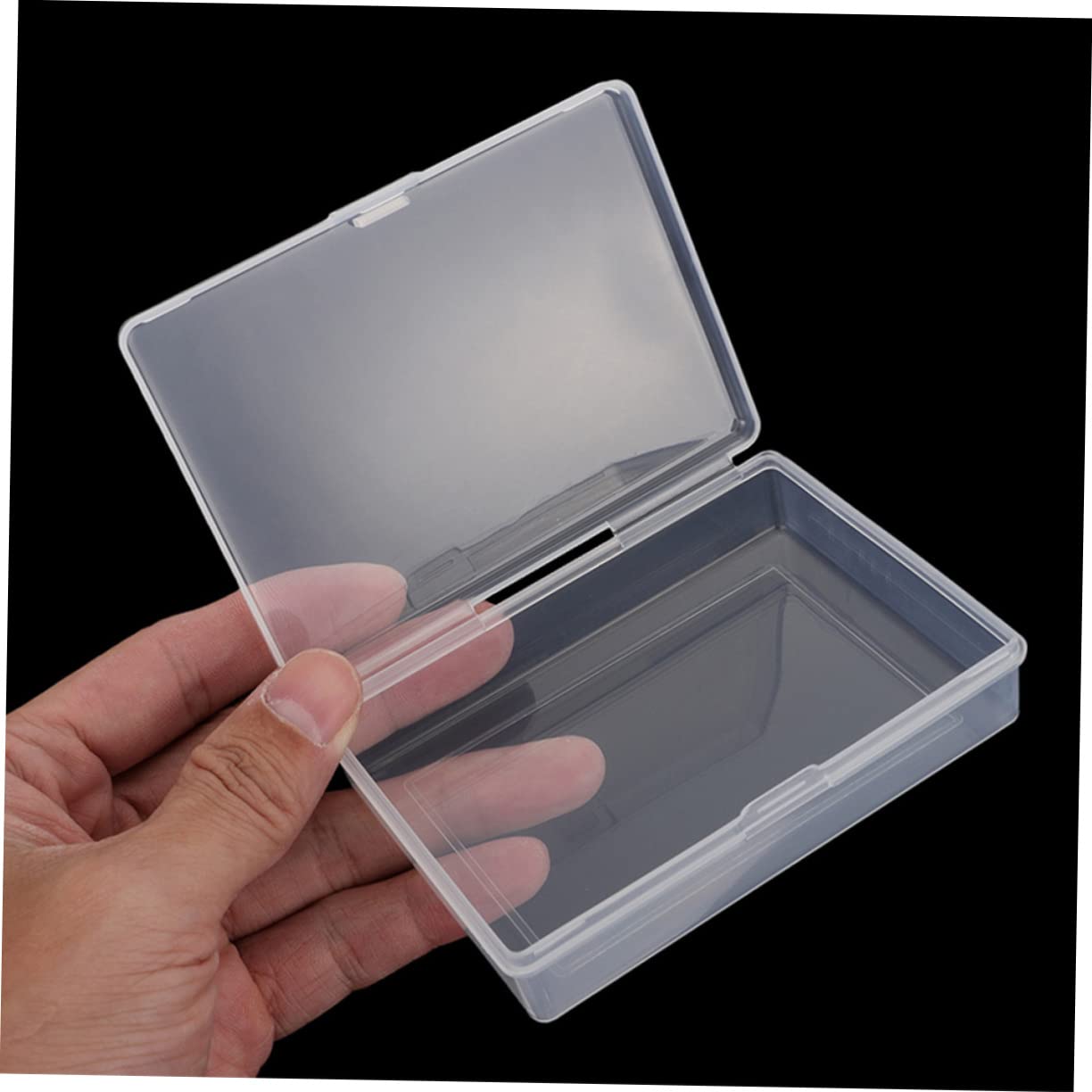 WHAMVOX 8Pcs Clear Playing Card Storage Boxes - Empty Poker Card Cases for Decks & Trading Cards - Card Organizers with Dividers - Perfect for Game Nights, Card Collecting, and MTG/Pokémon TCG Storage