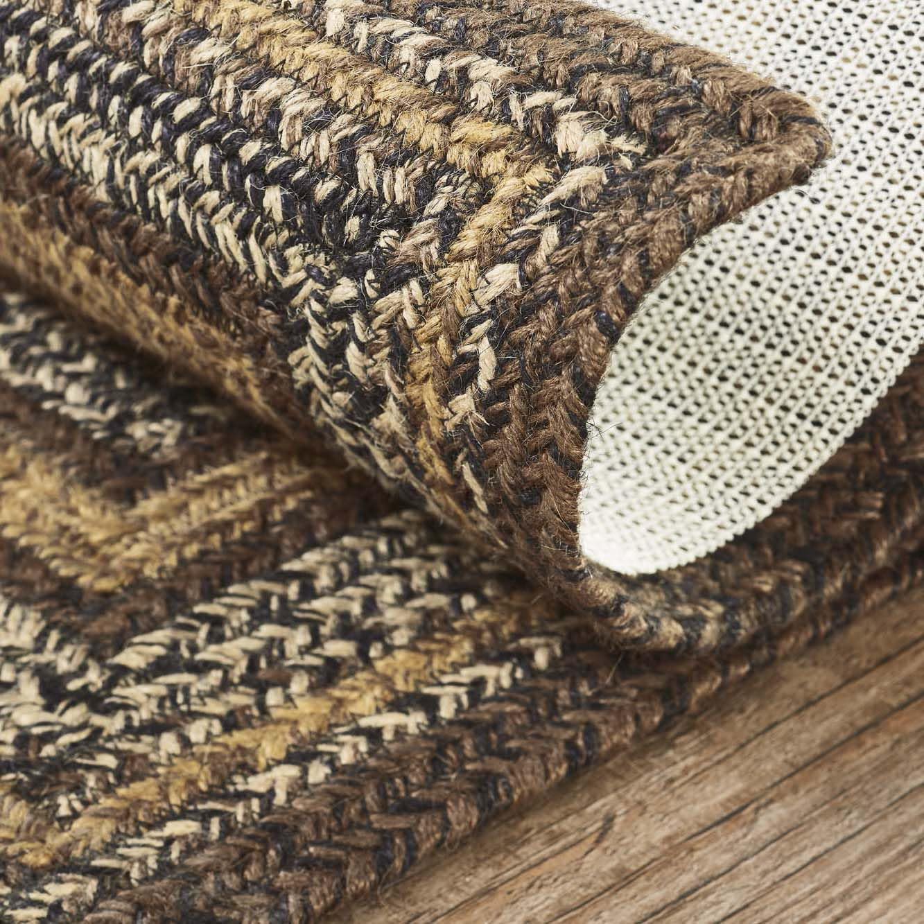 VHC Brands Espresso Stair Tread - Jute Blend Rectangular Stair Treads in Brown, Black, Tan & White - 8.5 x 27 Inches - Non-Slip Staircase Cover for Home, Office & Commercial Use