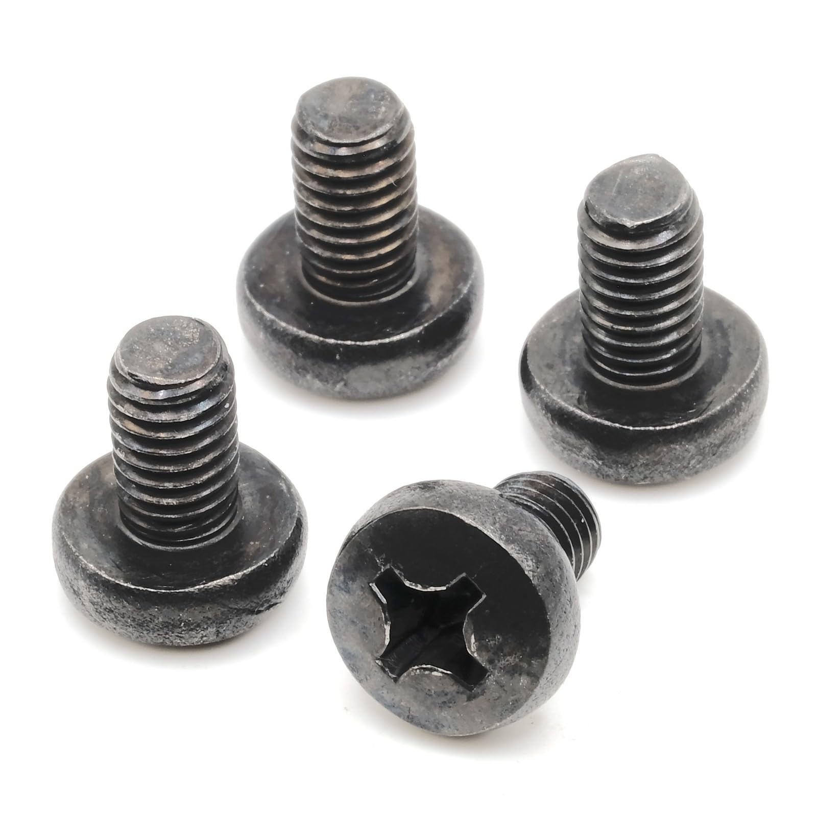 Stainless Steel Black Oxide Rear License Plate Screws for Audi A4 Quattro - Pack of 4 - Durable Rust-Resistant Replacement Hardware - Perfect for Car Registration Plate Installation & Vehicle Maintenance