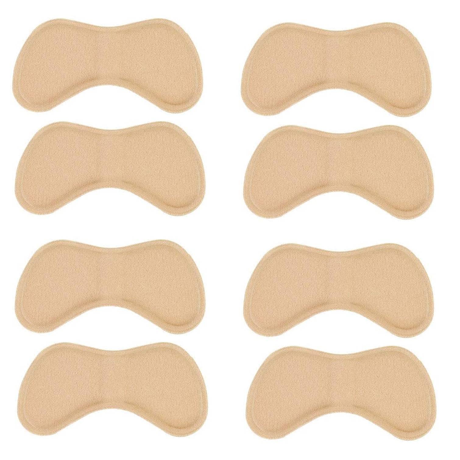 Non-Slip Self-Adhesive Heel Grips for Shoes - Comfortable Cushion Pads & Foot Protectors (Beige) - Prevent Blisters & Improve Fit for High Heels, Loafers & Dress Shoes