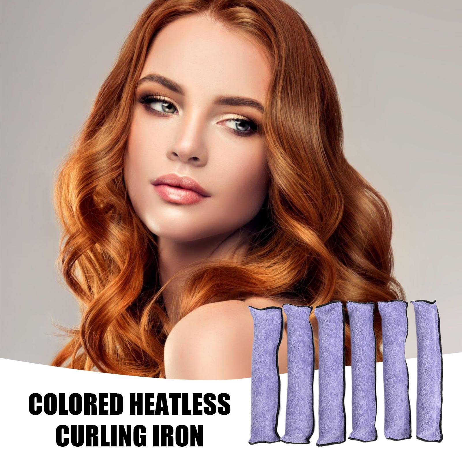 Soft Overnight Hair Rollers Set of 6 | Sponge Sleep Hair Curlers for Women & Girls - Comfortable Foam Pillow Curlers for Natural Waves & Curls | Perfect for Overnight Styling, Bedtime Hair Care & Morning Volume