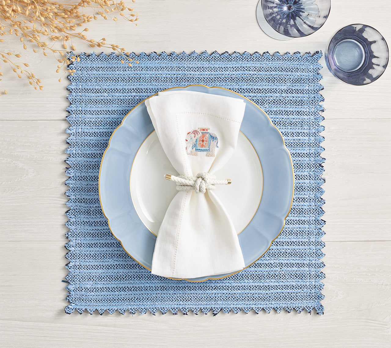Premium White & Multicolor Maharaja Napkins - Elegant & Durable for Weddings, Parties & Fine Dining