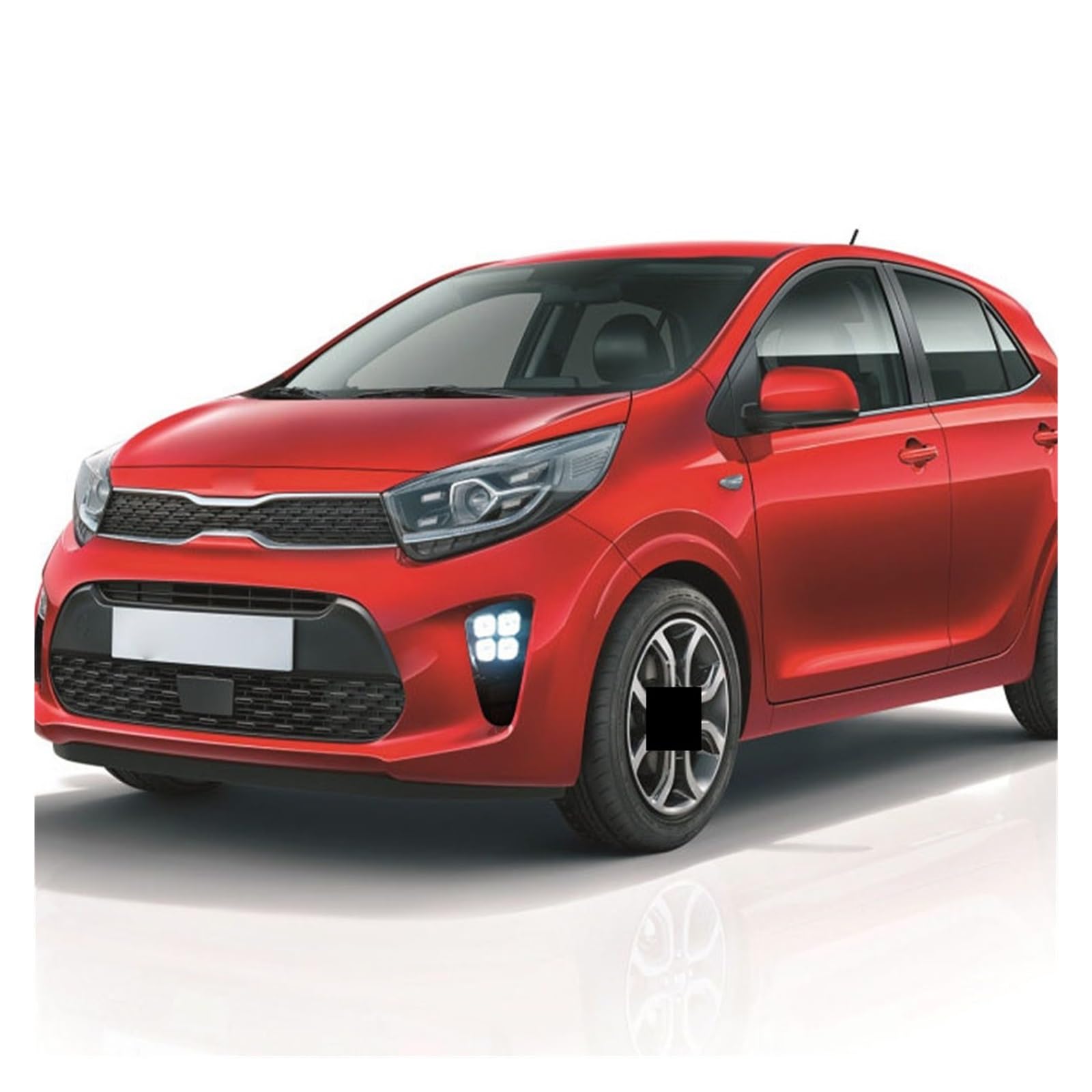 Compatible LED Fog Lights & DRL Headlights for Kia Picanto 2017-2020 - Daytime Running Lights Front Bumper Lamp Assembly - Perfect for Night Driving & Enhanced Visibility