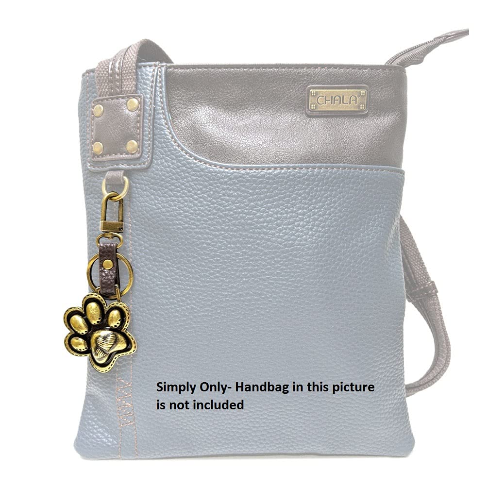 Paw Print Chala Convertible Crossbody Handbag for Dog Lovers - Perfect for Dog Moms, Phone Strap & Everyday Use