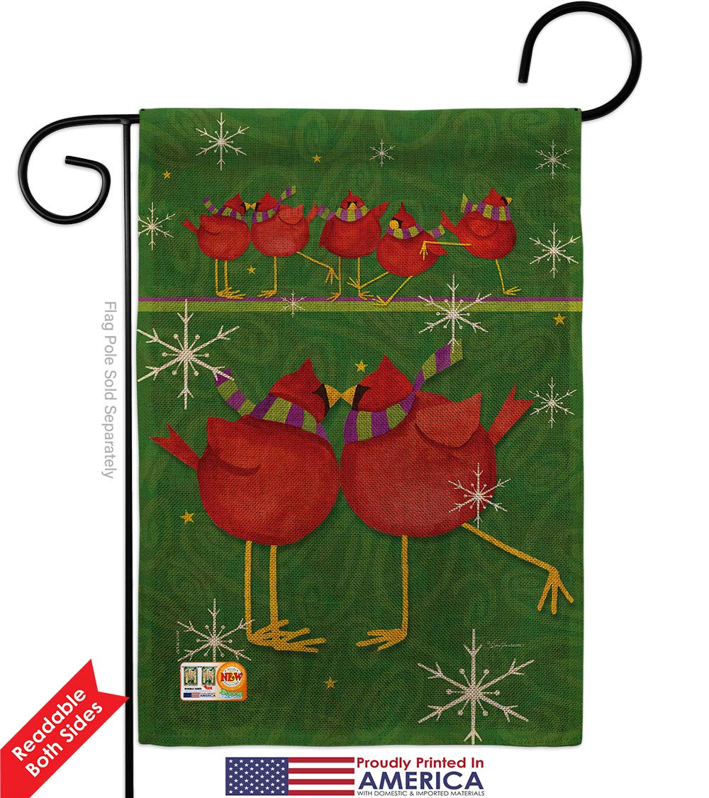 Winter Wonderland Burlap Garden Flag Set - Snowflake Snowman Decor for Yard & Home
