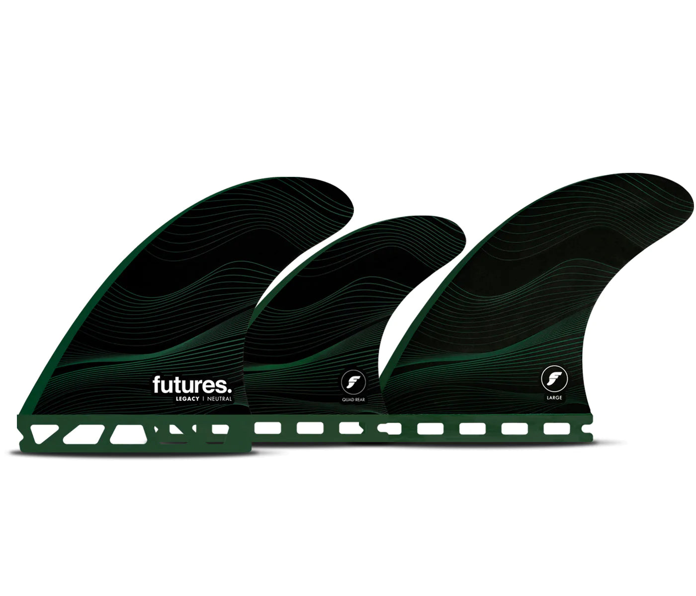 F8 Legacy Series Surfboard Fins - Set of 5 Large Fins for Enhanced Surfing Performance | Perfect for Big Wave Surfing & Professional Surfers