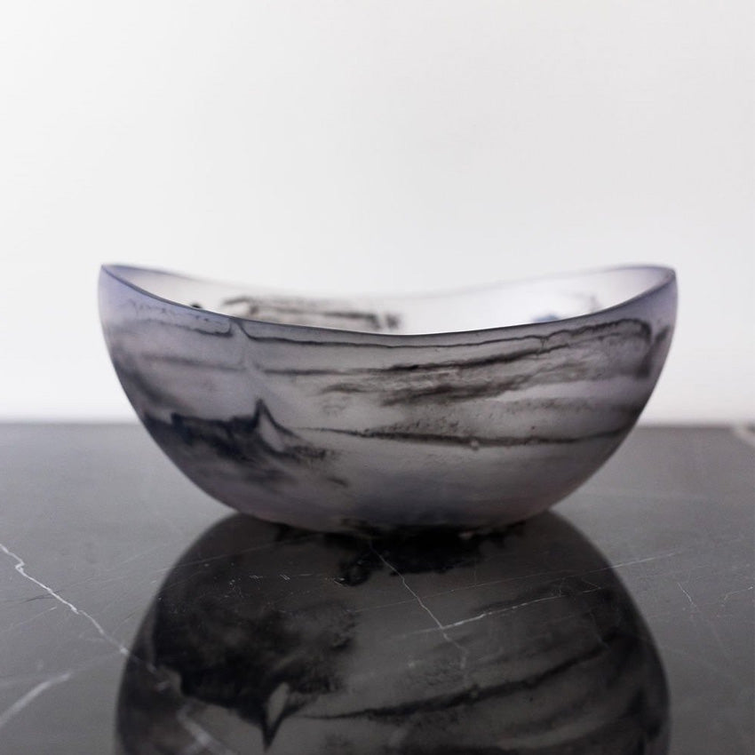 Monica Calderon Studio Almond Bowl - Handmade Ceramic Serving Bowl for Salads, Nuts & Snacks - Elegant Home & Kitchen Decor - Perfect for Entertaining & Gifting