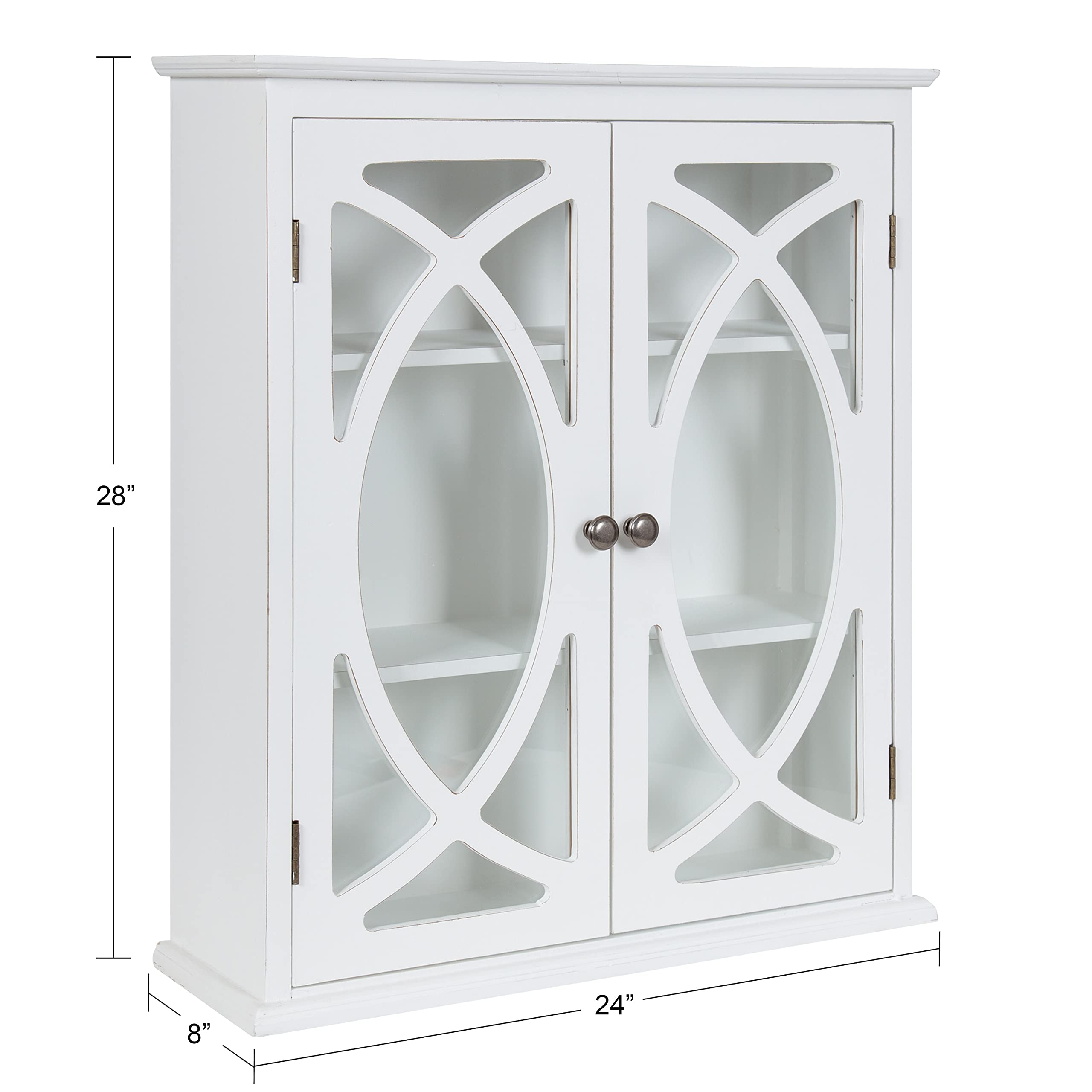 Kate & Laurel Quinlan Wood Wall Cabinet - 24
