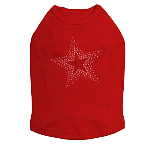 Red Star Dog Shirt - XL Size, Comfortable Pet Clothes for Small Medium Large Dogs, Breathable Cotton Fabric (Red) - Perfect for Daily Walks, Pet Parties & Photo Shoots